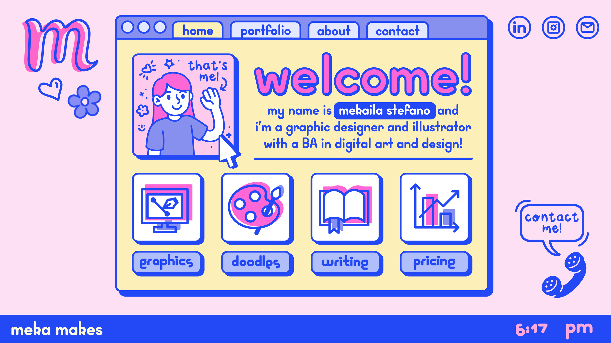 Meka Makes Website Concept