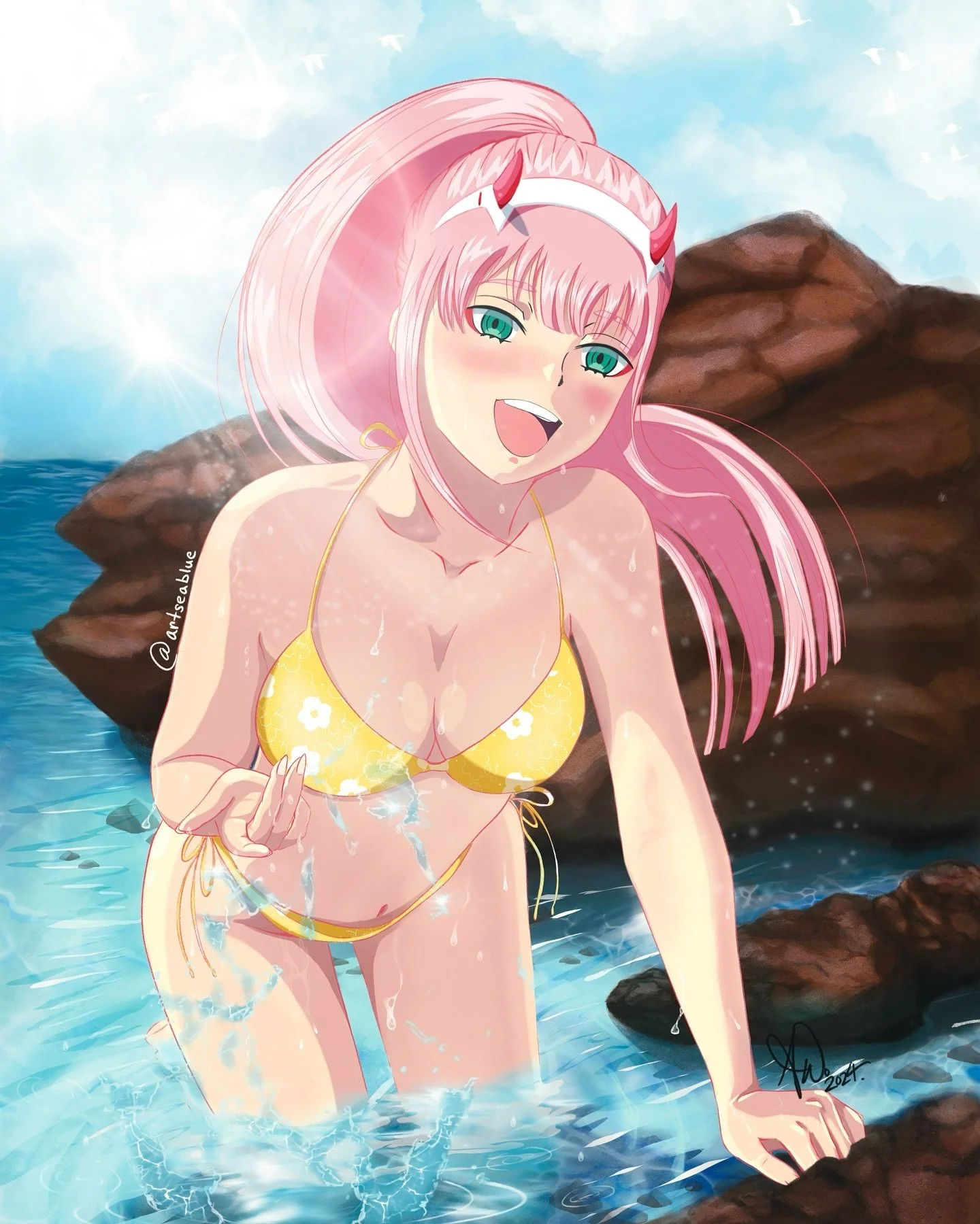 I am a marine life artist! Anatomy makes me cry 😭 Please like 💕
#animedrawing #darlinginthefranxx #zerotwo #digitalart #artsea #zerotwofanart