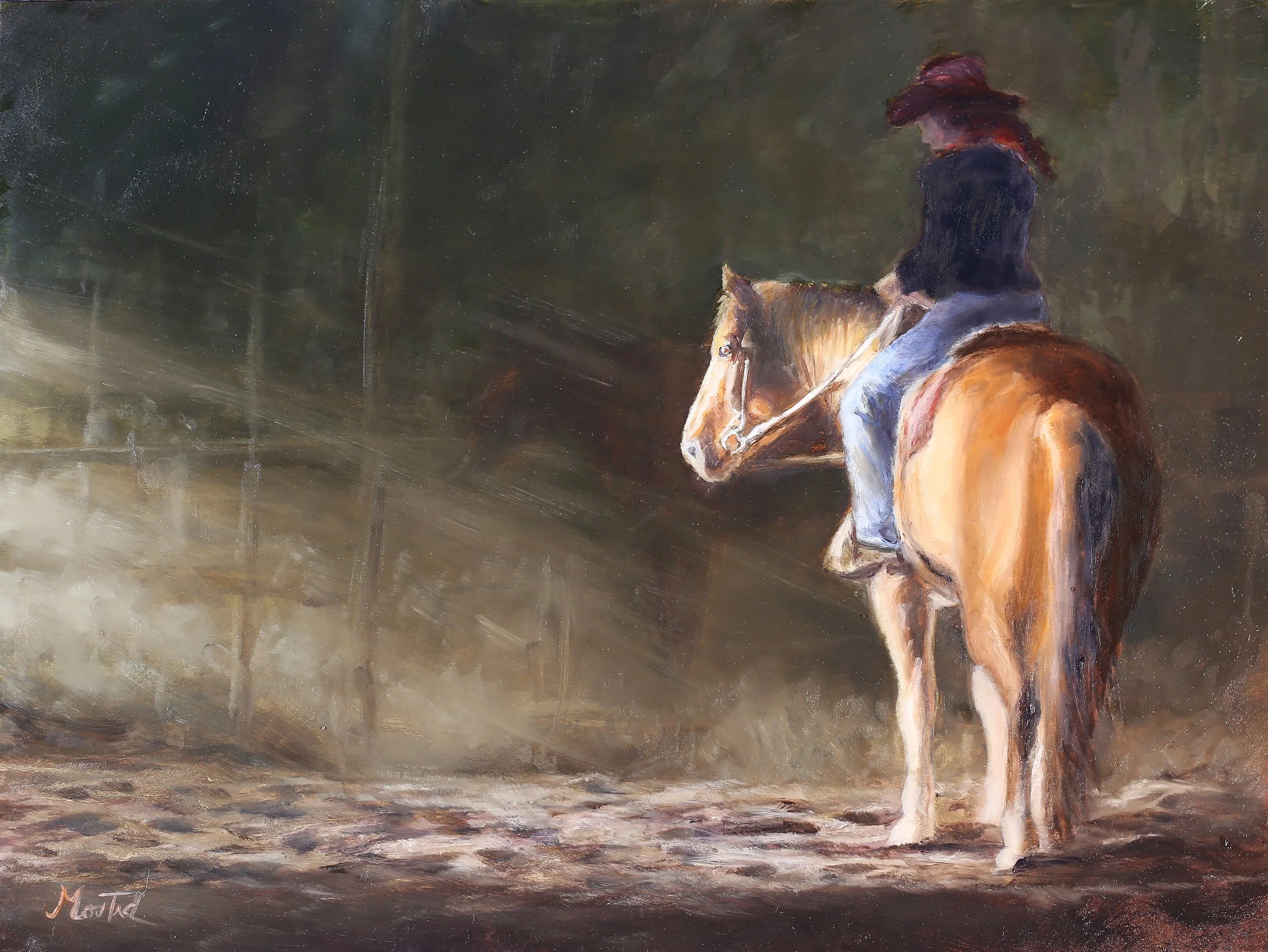 Riding A Star - Oil - 12x16