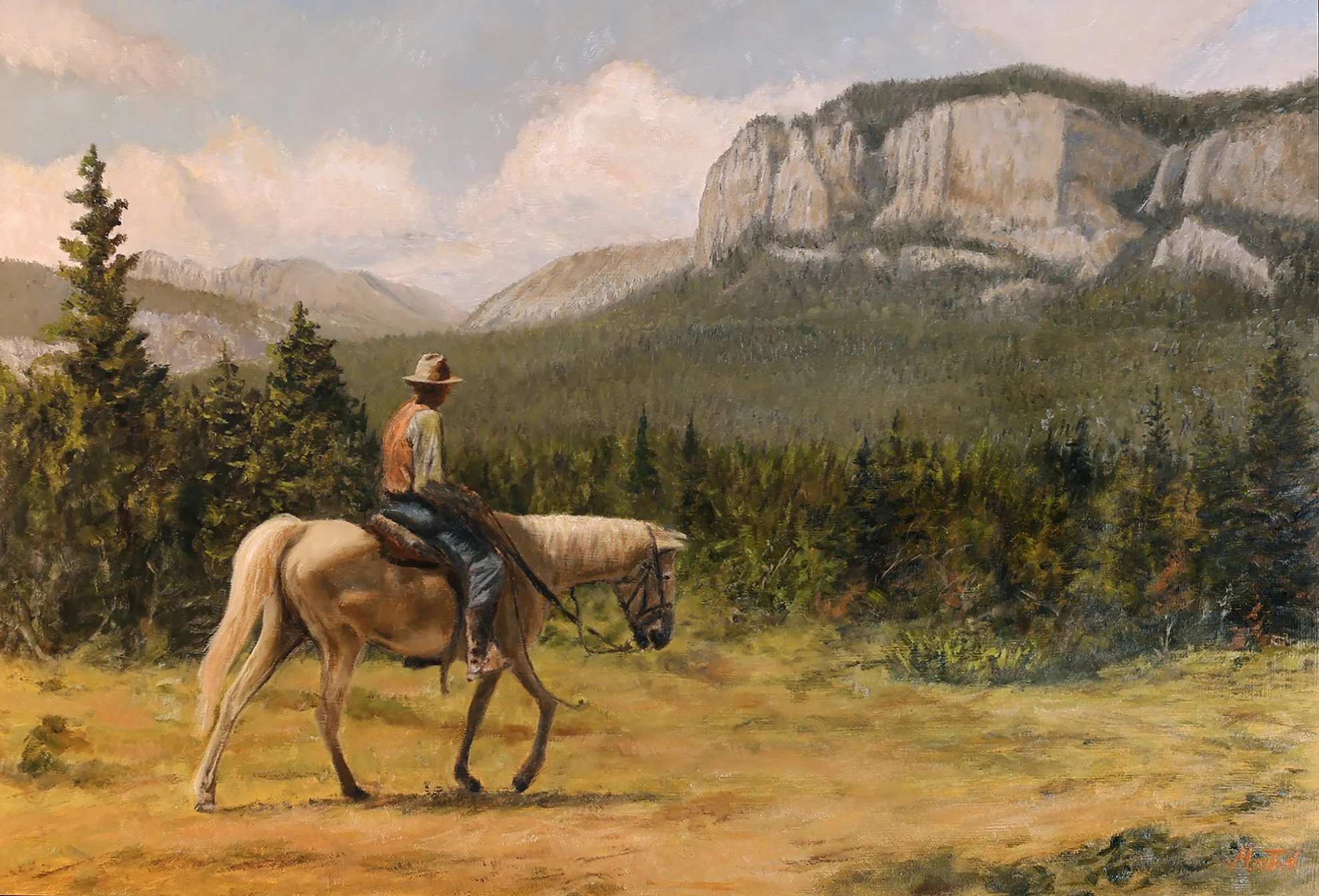 Riding The Front - Oil - 20x30
