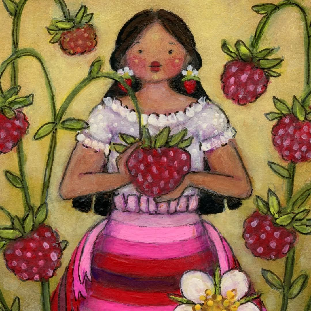 The month of June (or rather, the time of early summer between June and July's moons) is also called the Strawberry Moon ✨️🍓✨ and in many Indigenous and First Nations cultures, wild strawberries are known as heart berries 🍓❤️🍓 Shaped like a heart,