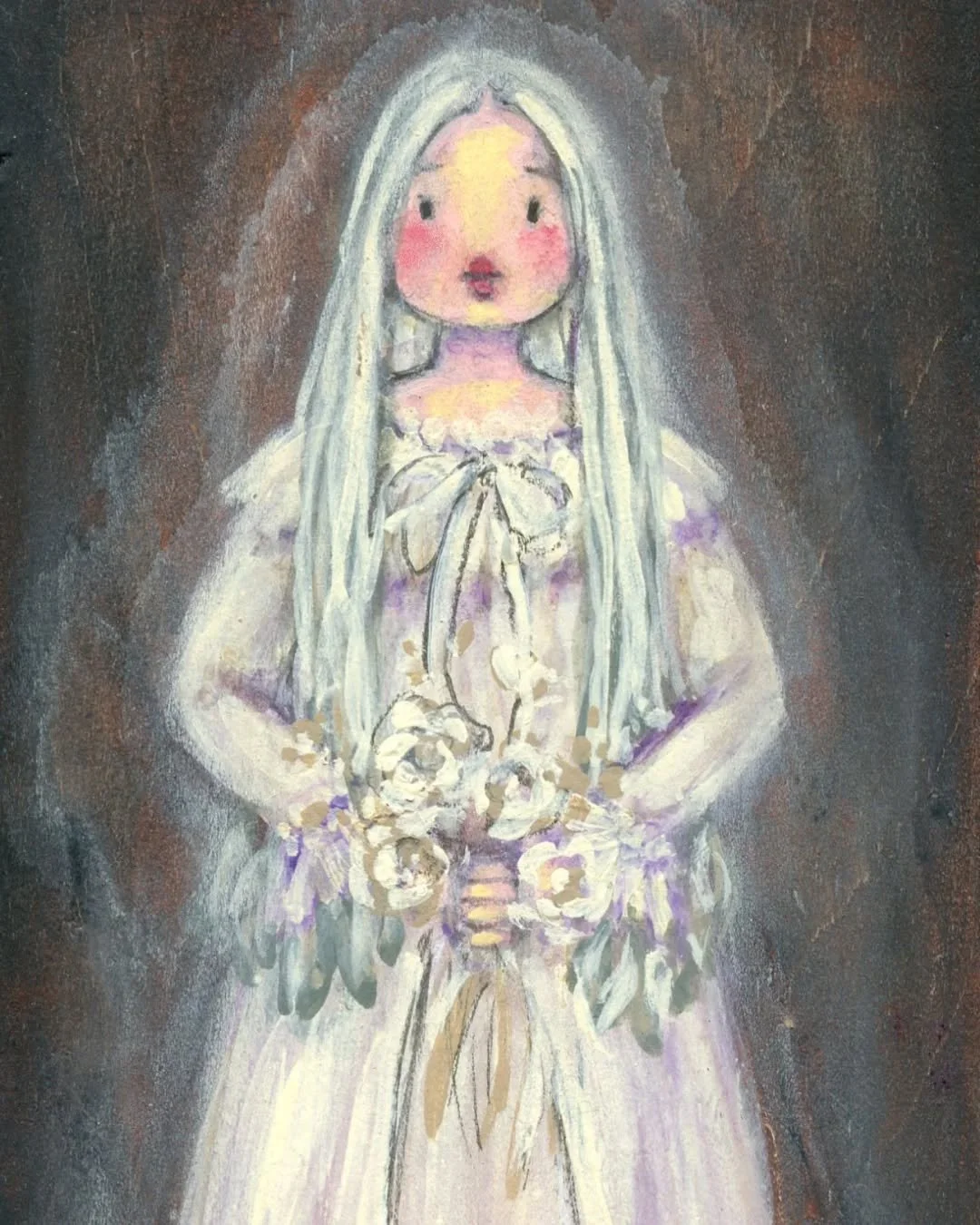 🩶 A little ghost portrait 🩶

What do you think is her story? ✨️ Tuberculosis? Heartbreak? Shipwreck?