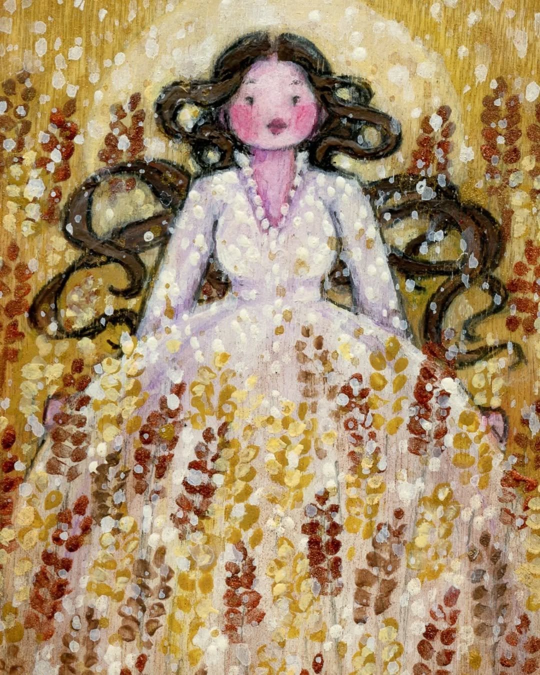 Is she the setting sun or rising moon?&nbsp;🌾✨🌾

Wishing you a golden full moon!&nbsp;✨💛🌕💛✨