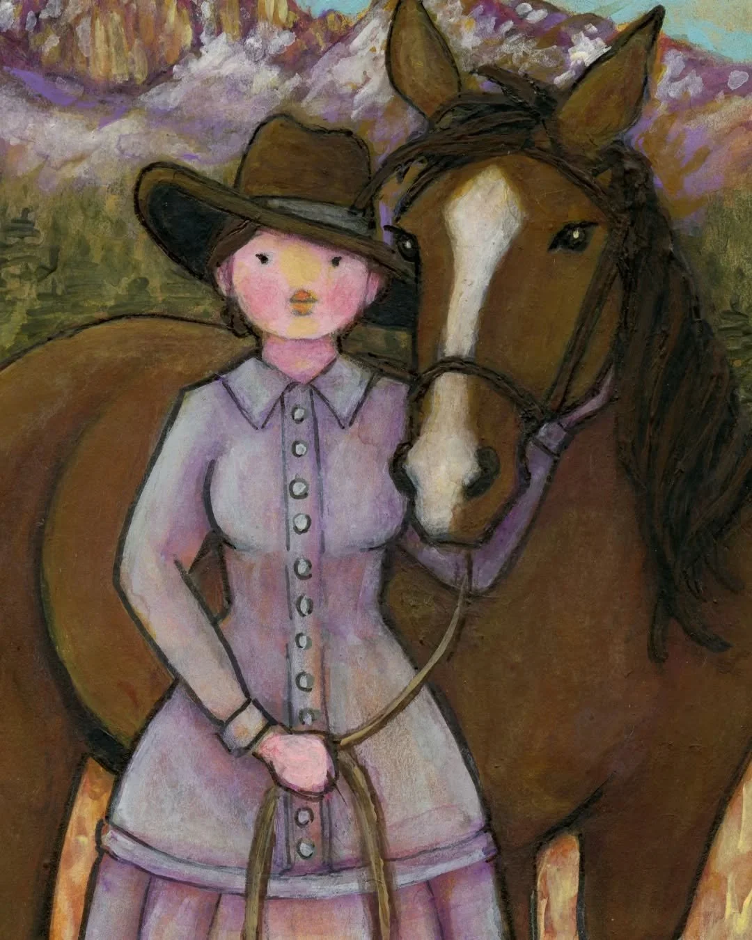 For the Colorado cowgirls 🖤 Isabella Bird was born in 1831 in Yorkshire, England. She was a frail child with many ailments, but a doctor recommended an open-air life, and she learned to ride horses as a young girl. After a surgery at age 19, she suf