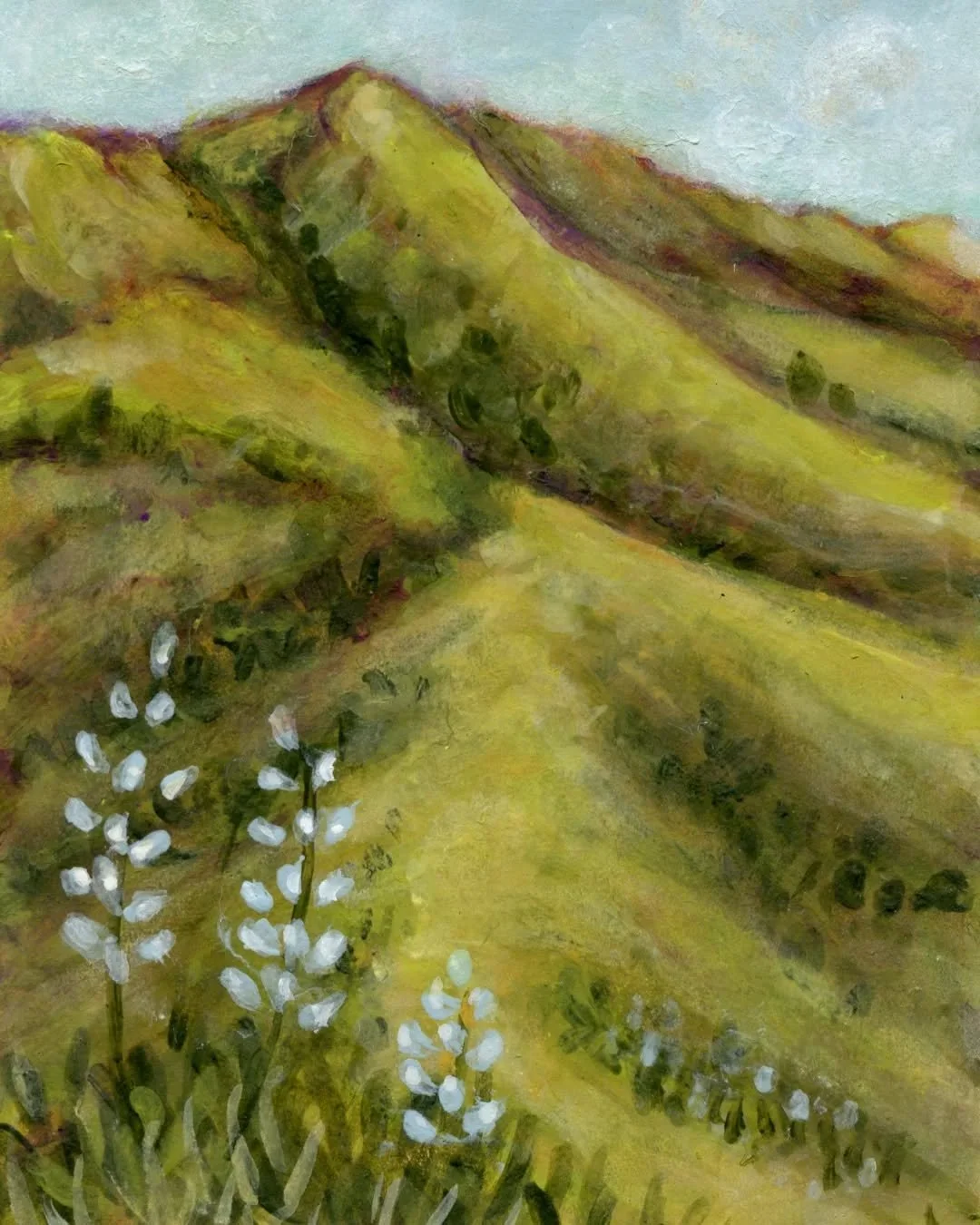 A little landscape practice~ dreaming of lupine hills
🌾🪻🌾🪻🌾

Wishing you a wonderful week! 💛