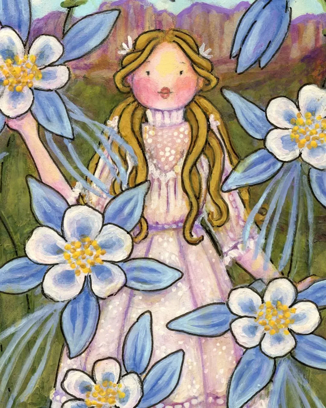 🌲🩵🌲⛰️🌲🩵🌲
Colorado Blue Columbine, Aquilegia coerulea 🩵 Her Latin name Aquilegia means eagle, and refers to the flower's spurs that resemble eagle talons 🦅 and coerulea, like cerulean, means sky blue 🩵 It's the perfect name for her 🩵🦅🩵 She