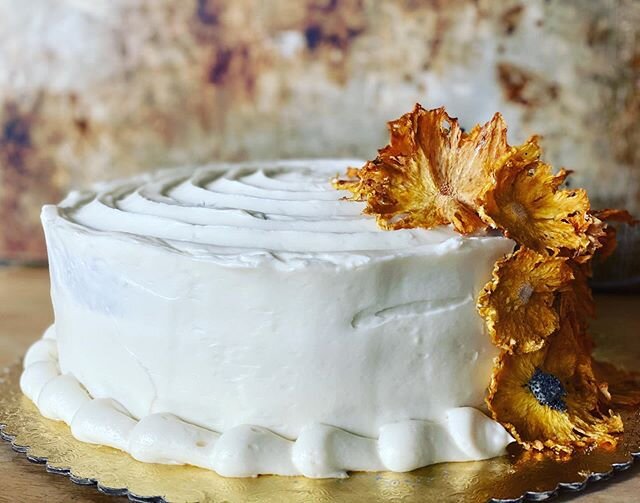 Someone is going to have a very sweet birthday! This gorgeous gal is the unmatchable Hummingbird Cake. Layers of slightly spiced cake, fresh bananas, pineapple and toasted Texas pecans. Then finished with a decedent cream cheese icing and a flourish 