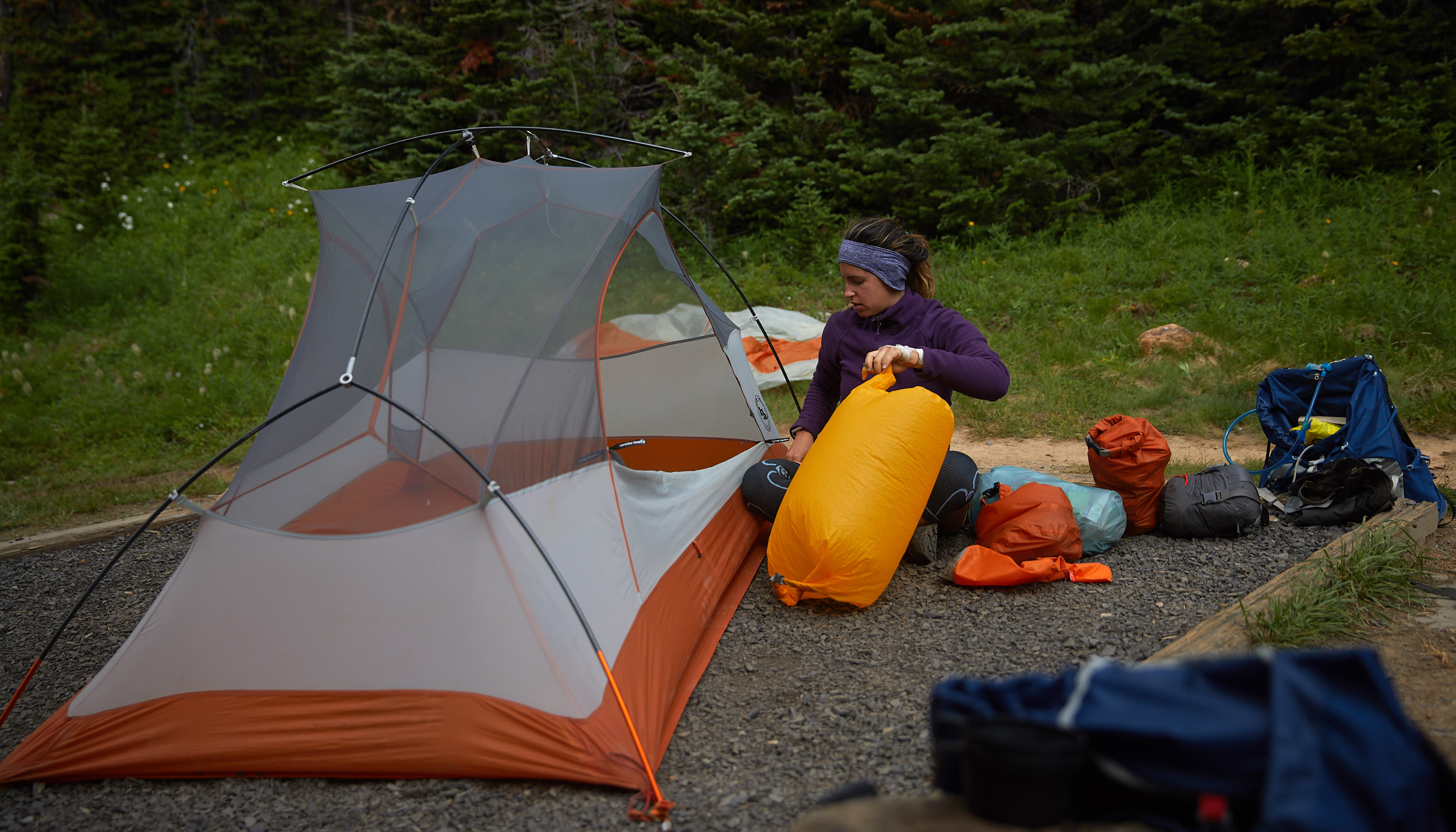 We setup camp well before noon and decided to hike up to The Nub.