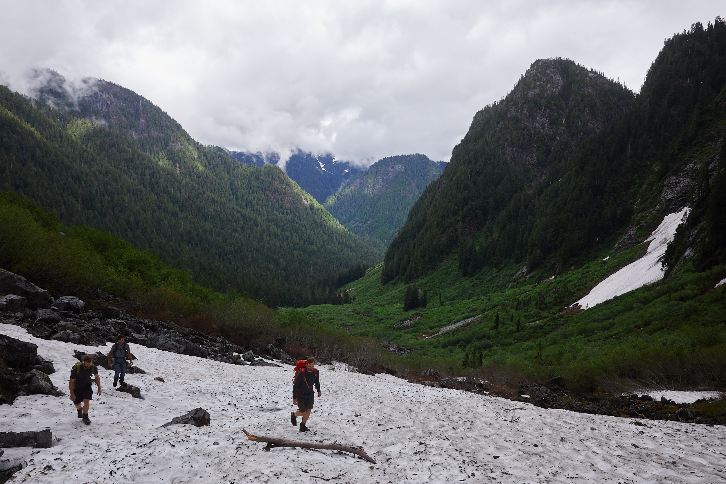 As we got close to the top, a fair amount of snow was still left.