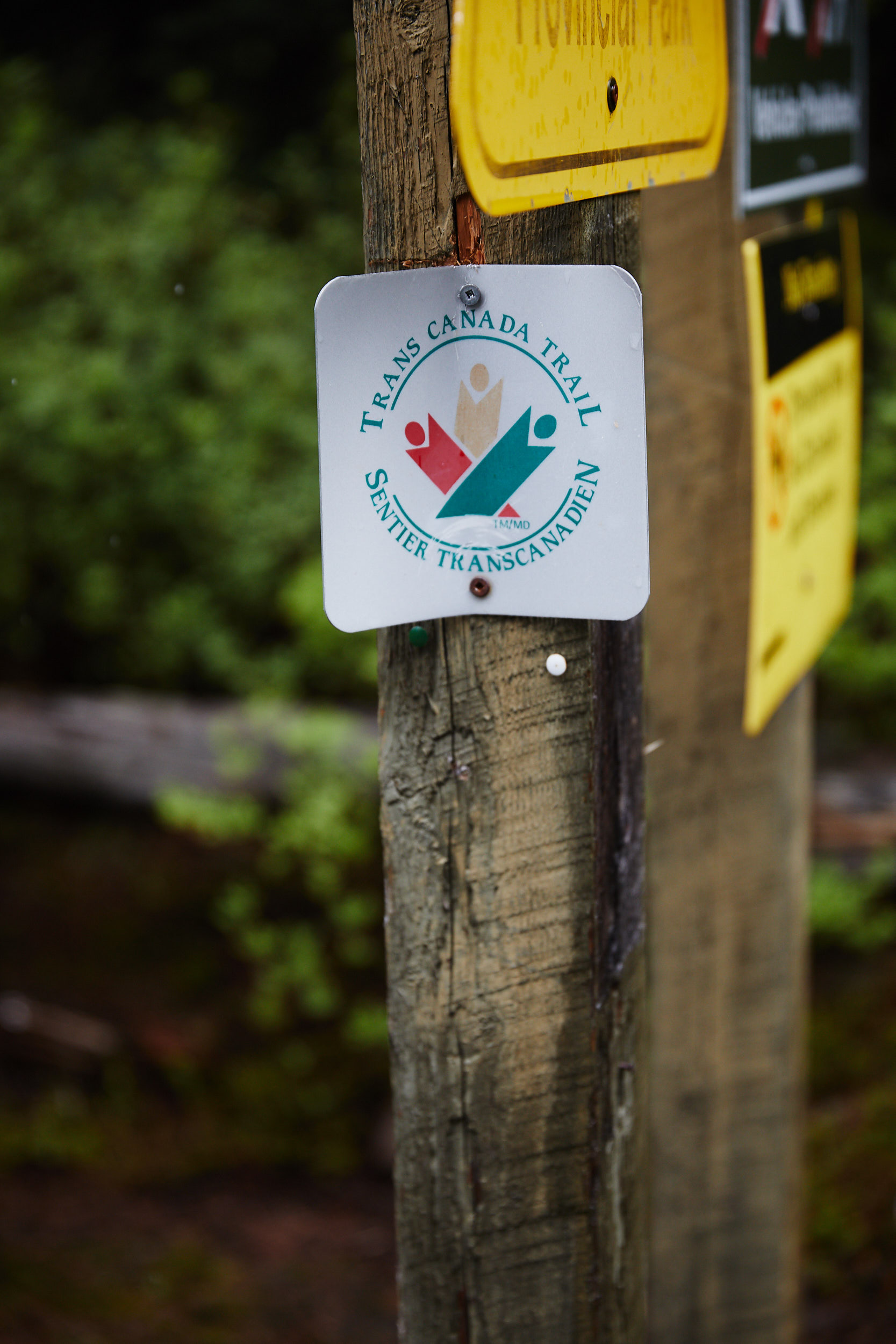  Our first Trans Canada Trail marker! 