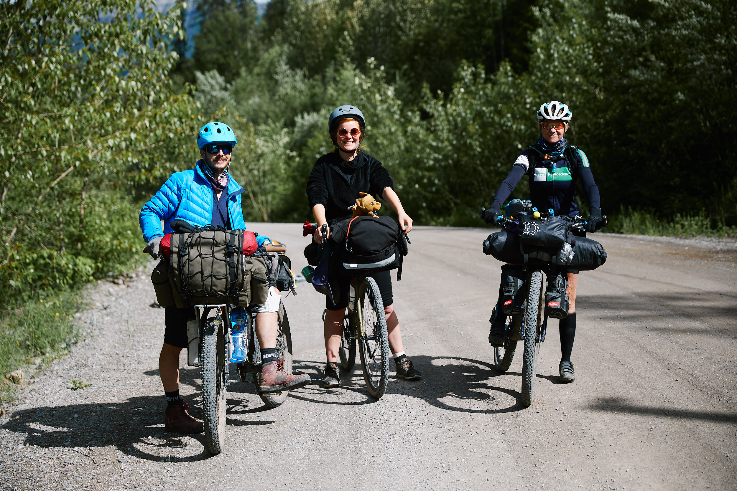  The next morning we ran into one of the riders doing the entire 4400km of the Great Divide Trail as part of the ‘Tour Divide’ race. Her name is Grace and she finished on July 19th! 