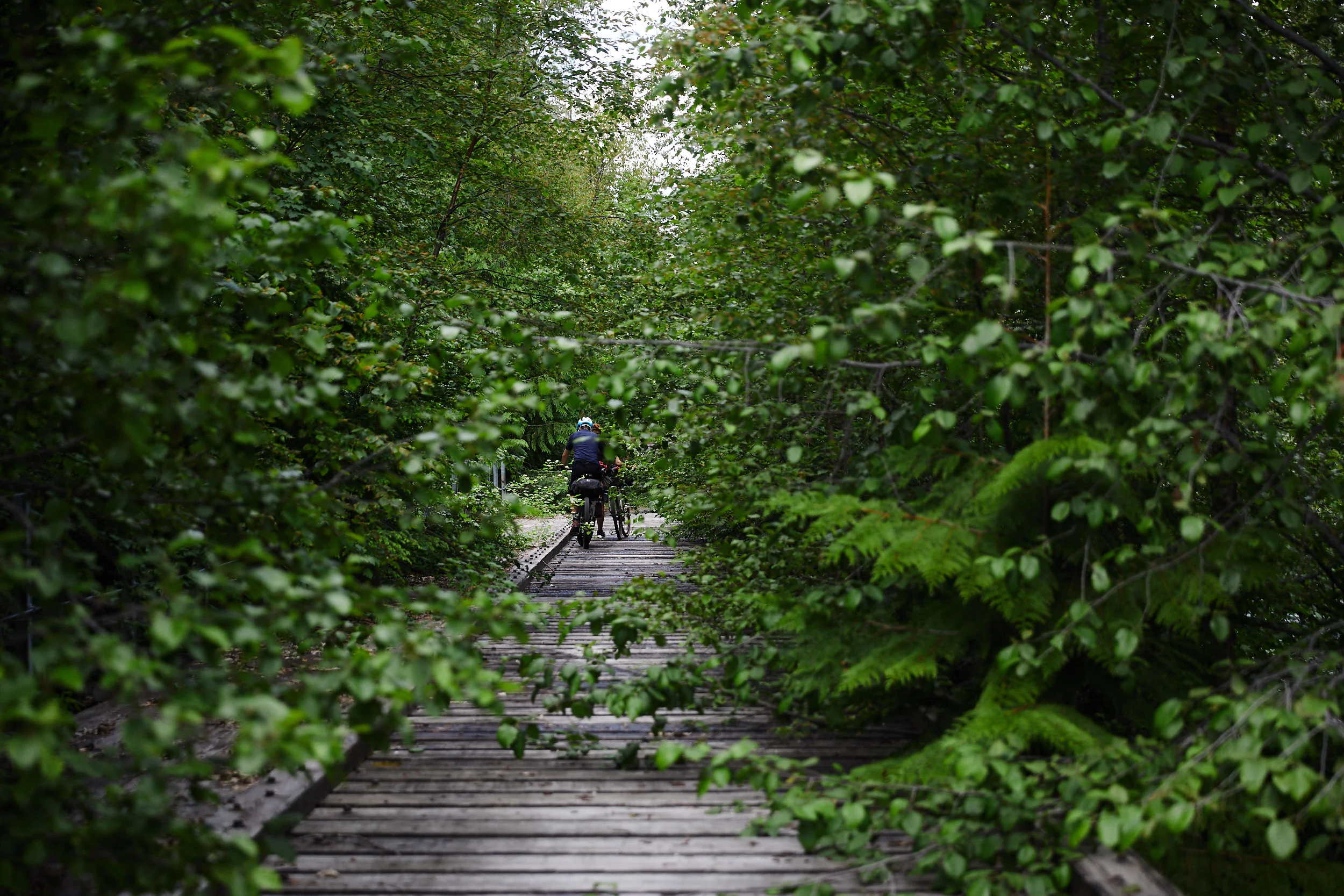 While the Trans Canada Trail does officially exist on the map, there were definitely times it just ended or disappeared.