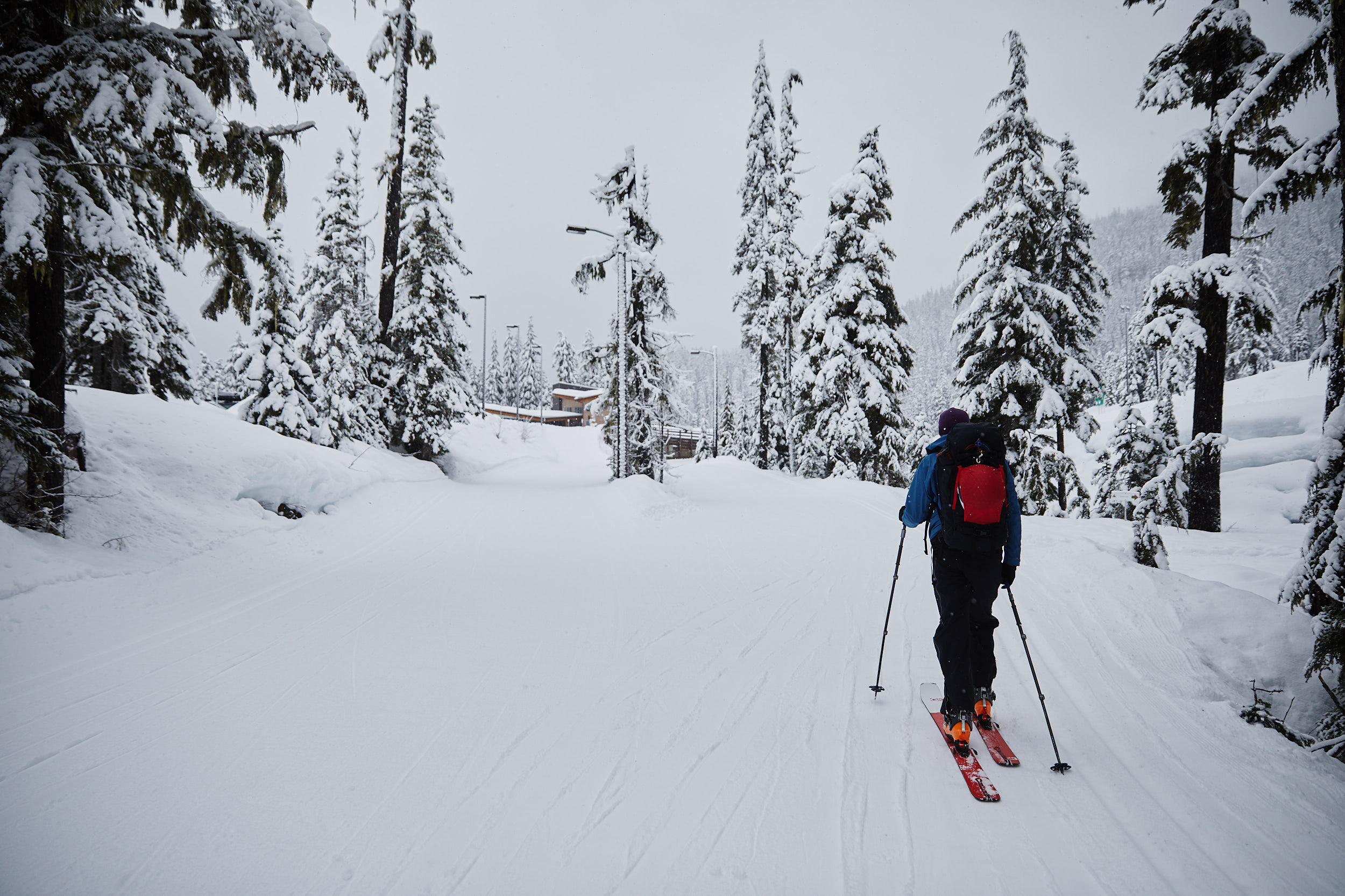  The trail begins from the Biathlon Range Parking Lot. 