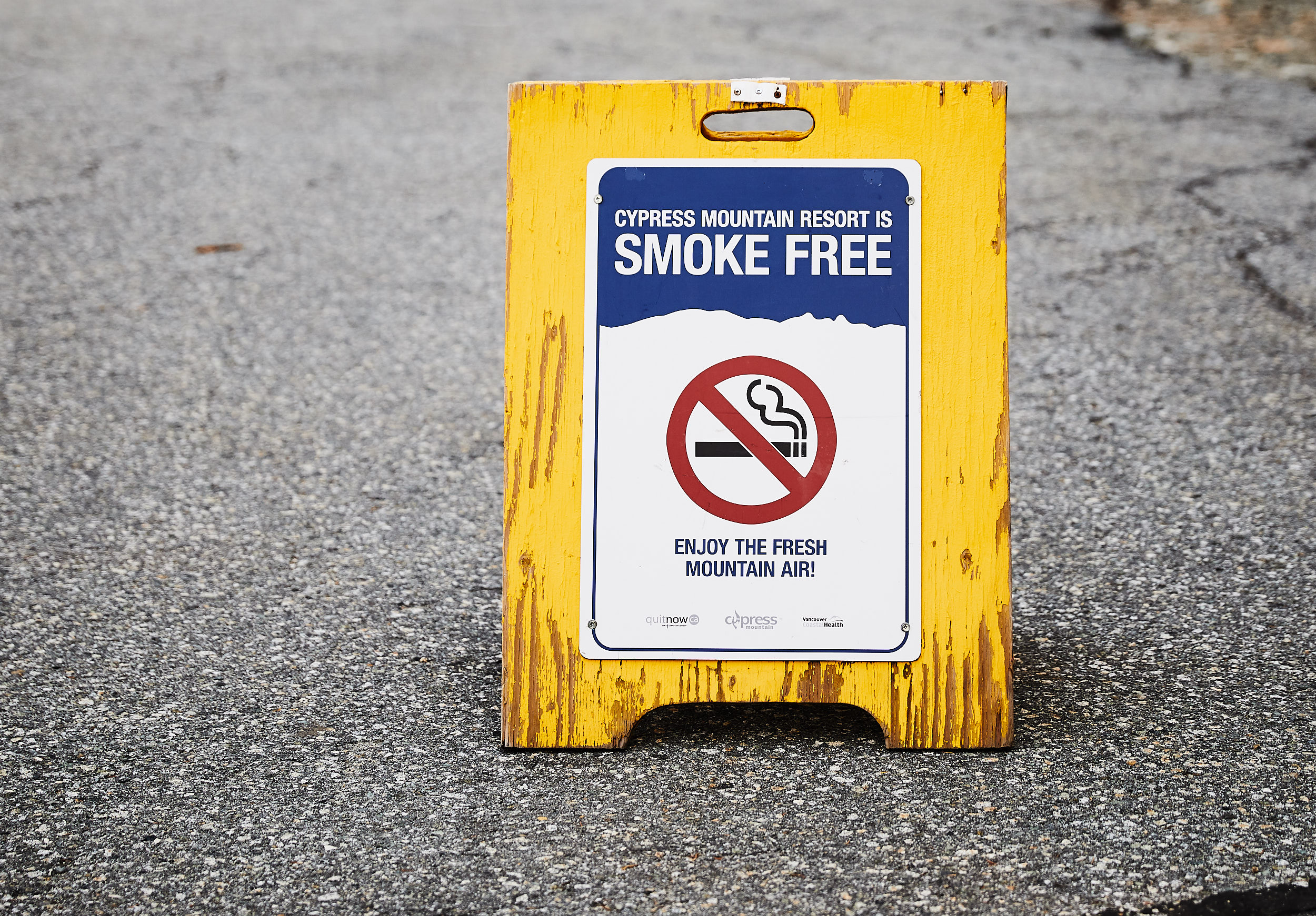  With the incredible amount of smoke still in the air as a result of the BC forest fires, this sign in the trail head parking lot was funny. 