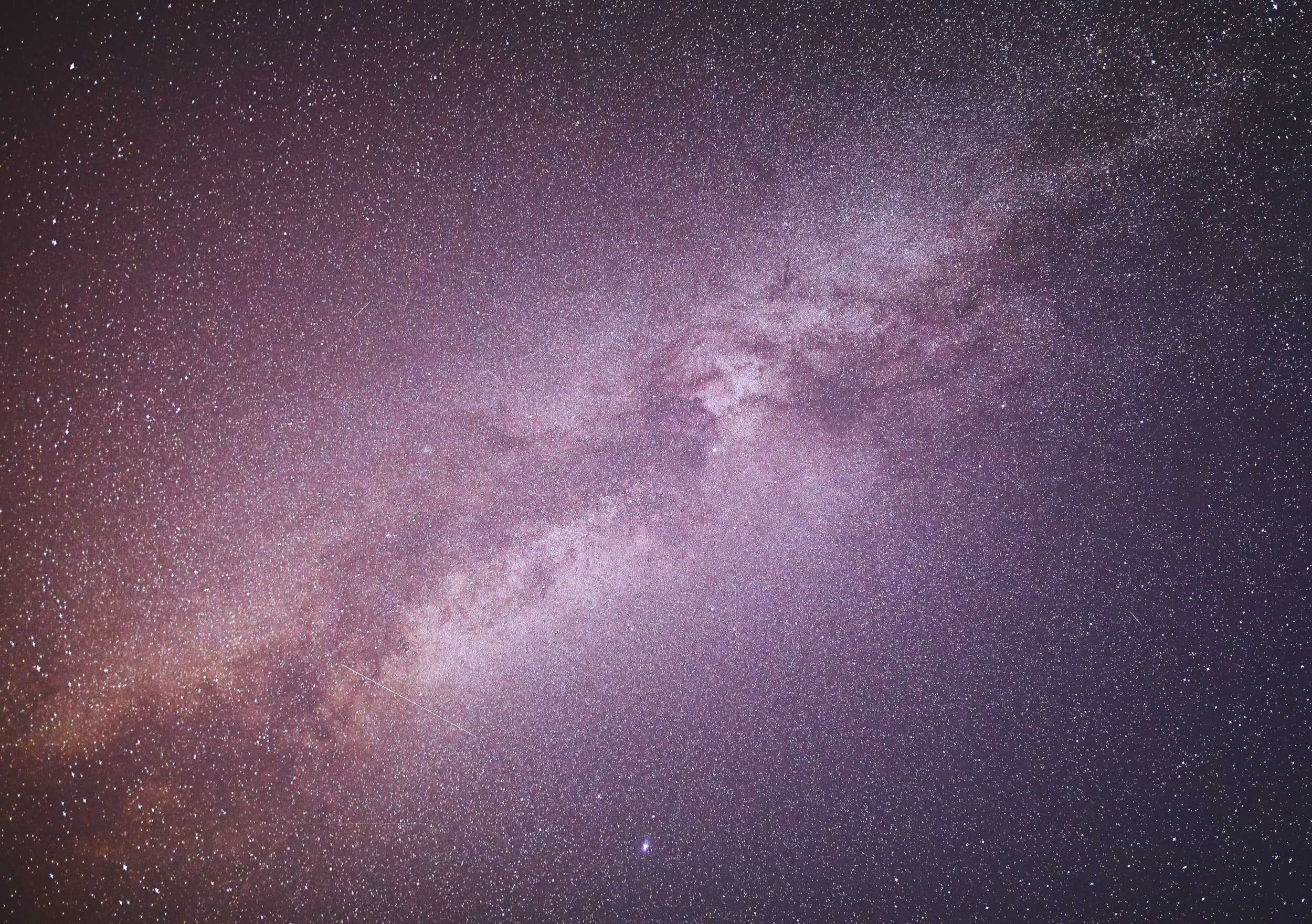 The Milky Way was directly above us later in the night.