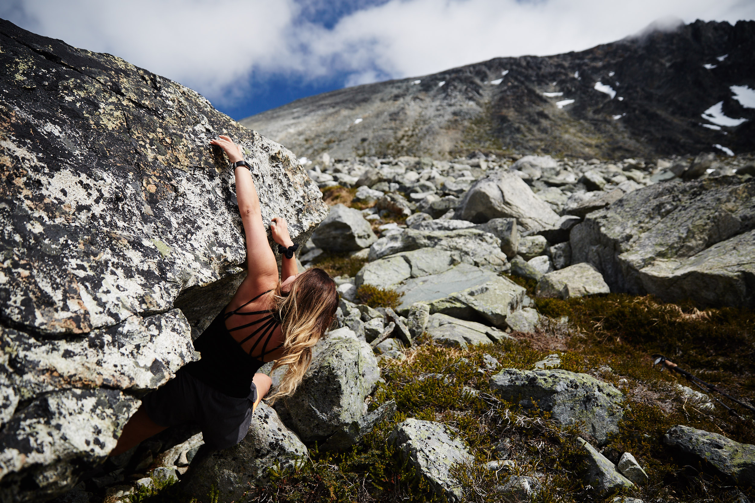  A short bouldering break. 