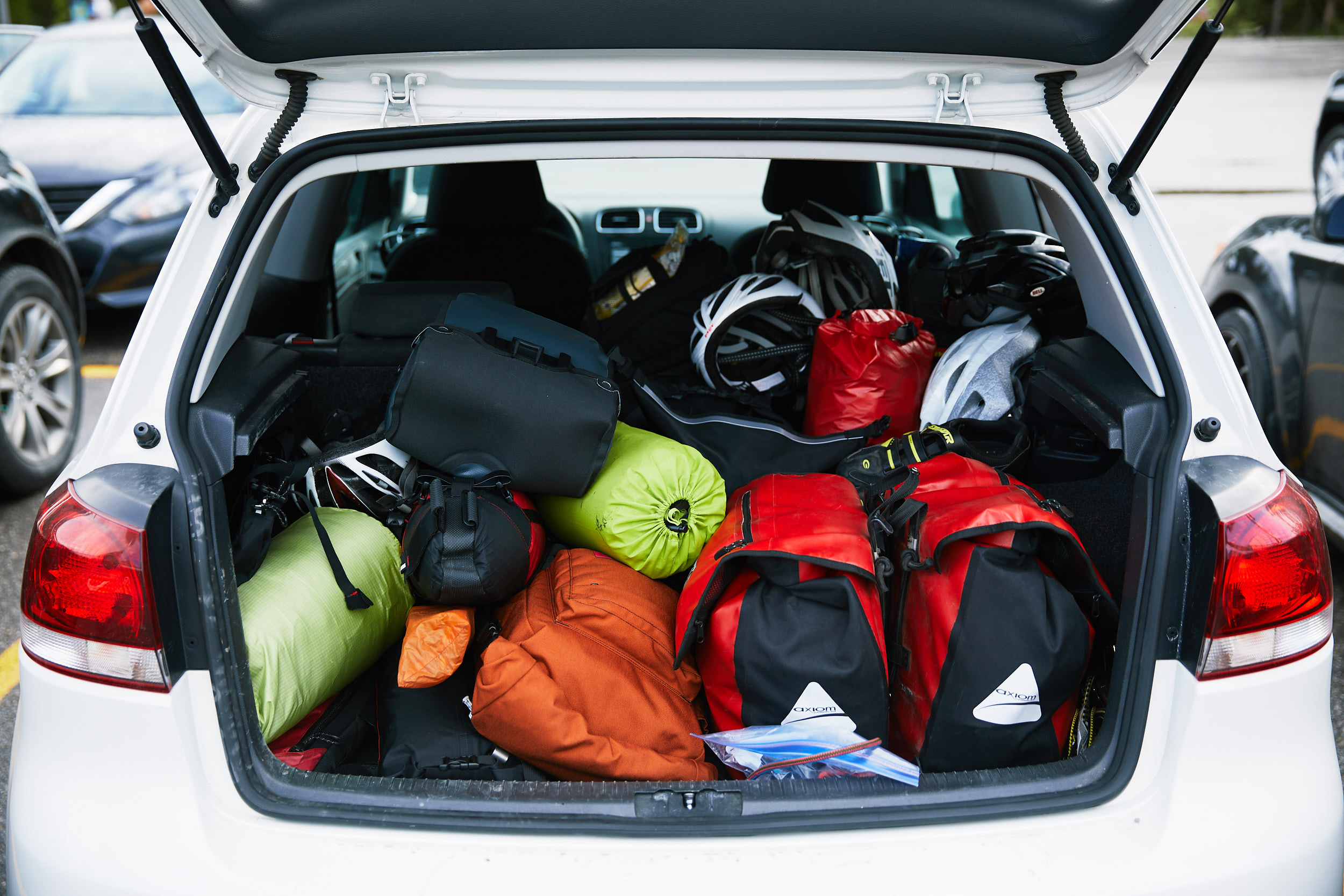  We packed up all the gear and headed for Lake Louise. 