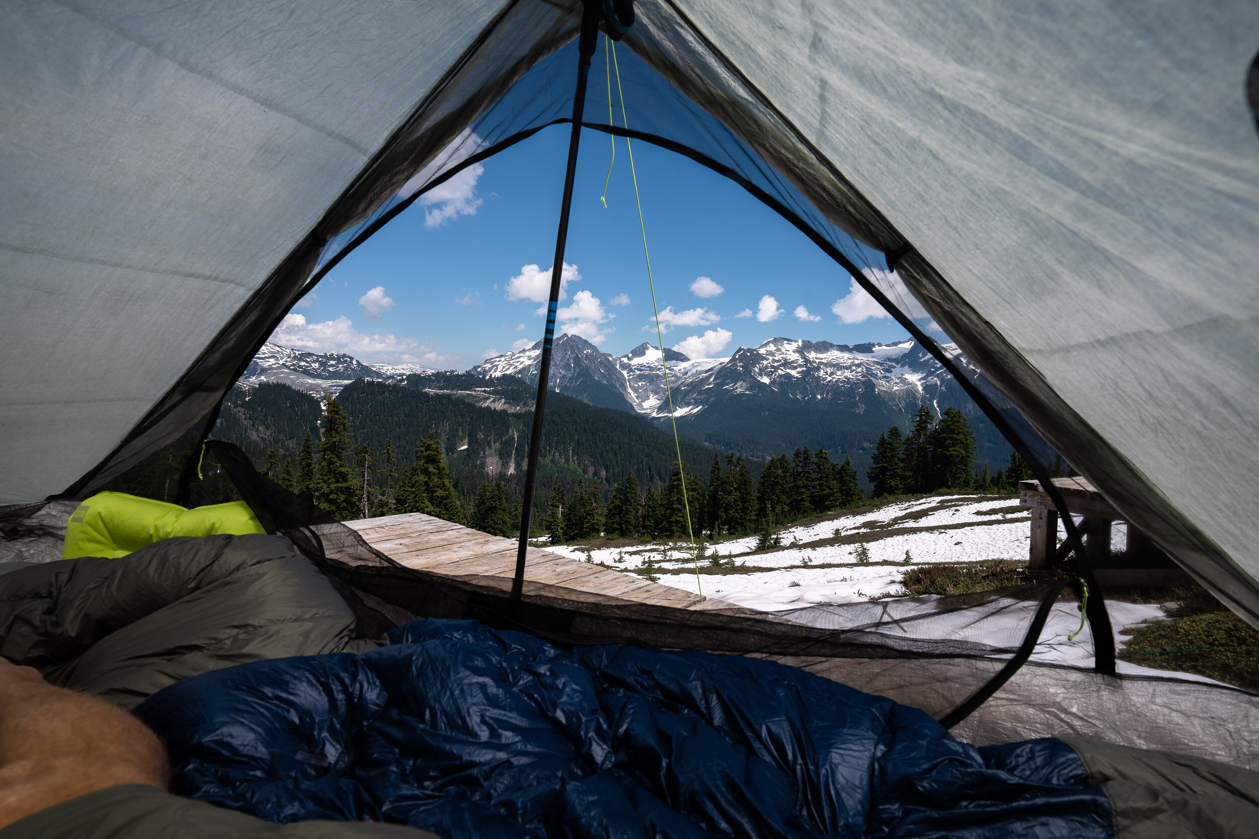  Fantastic views from all of the tent pads at the site. 