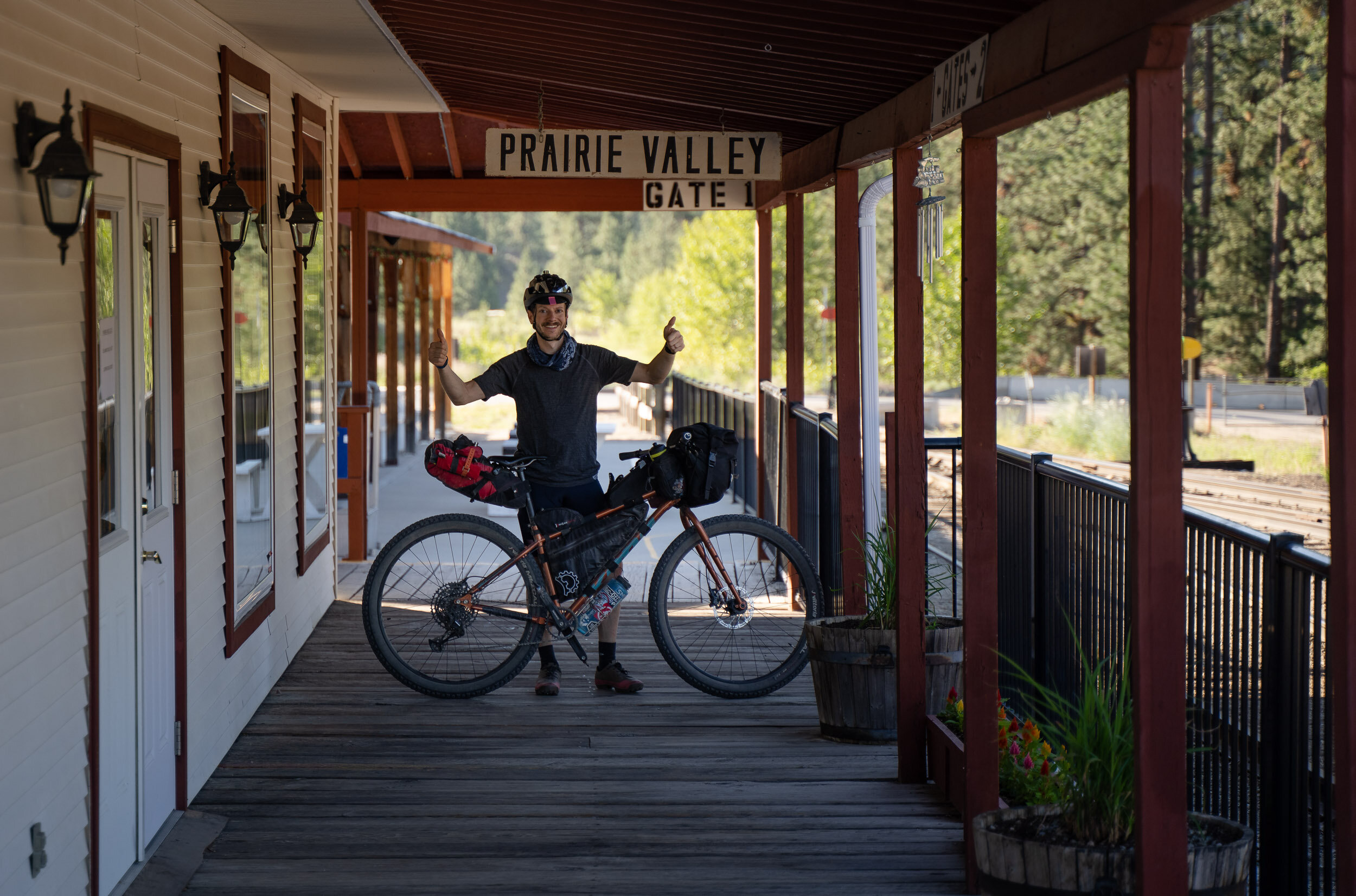 This was one of the original rail stations on the Kettle Valley Railroad.