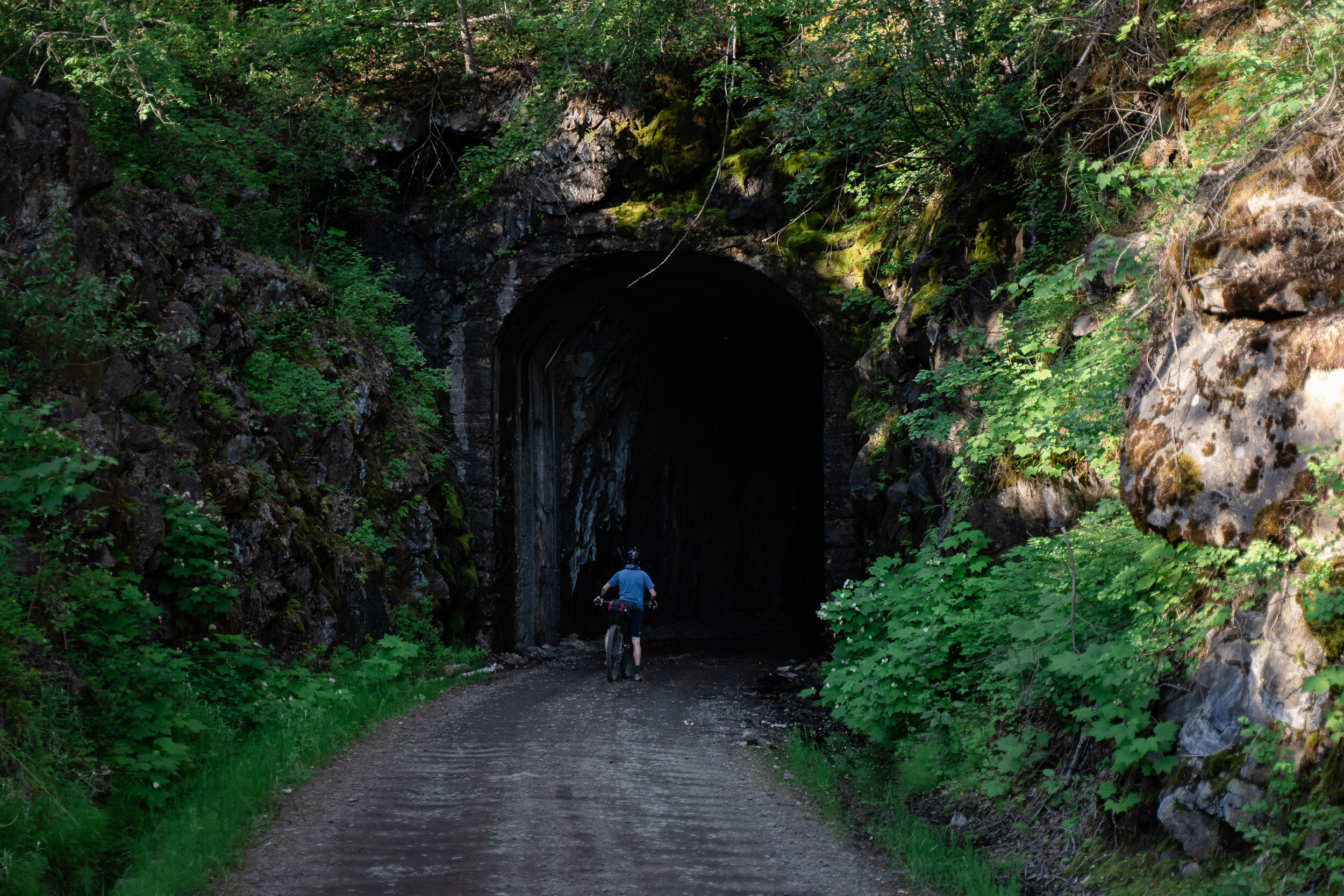  The Bulldog tunnel is the longest on the trail, at nearly 1km long. Once inside, you can't even see the other end. As soon as you approach the tunnel, you immediately feel the crisp cool air coming from the entrance. With the extreme heat we were de