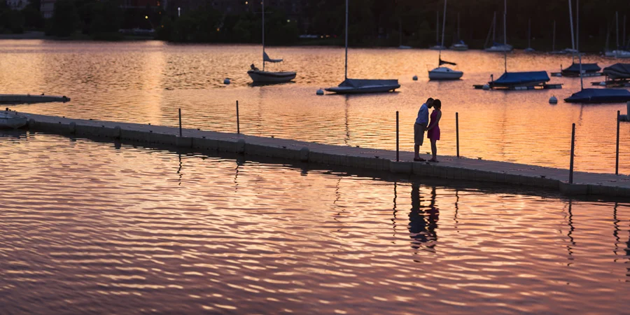 Becca & Christopher's Lake Calhoun Engagement Session
