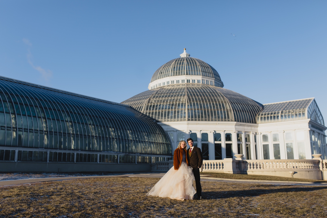  We decided to get married at the North Garden at the  Como Conservatory  because it has all the medicinal and edible plants and is our favorite garden there. We chose to get married in the winter and thought that would be a nice little warm place in