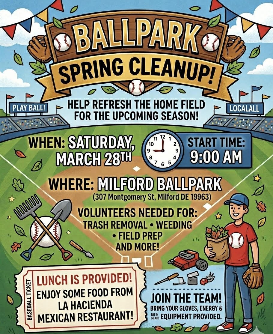 Milford Little League Spring Cleanup