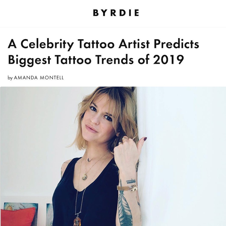 byrdie celebrity tattoo trends laura martinez nothingwildtattoo new york fine line female tattoo artist