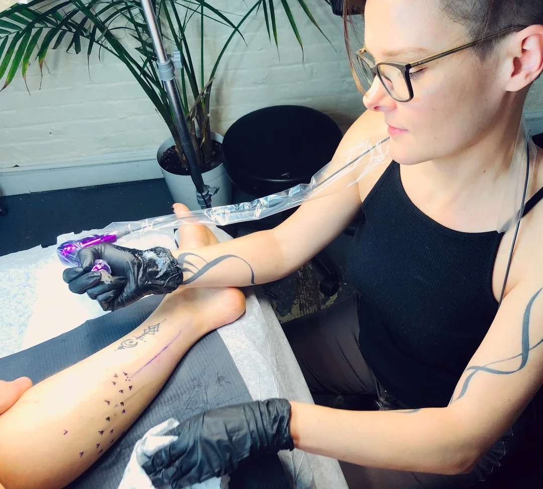 morgan's first tattoo