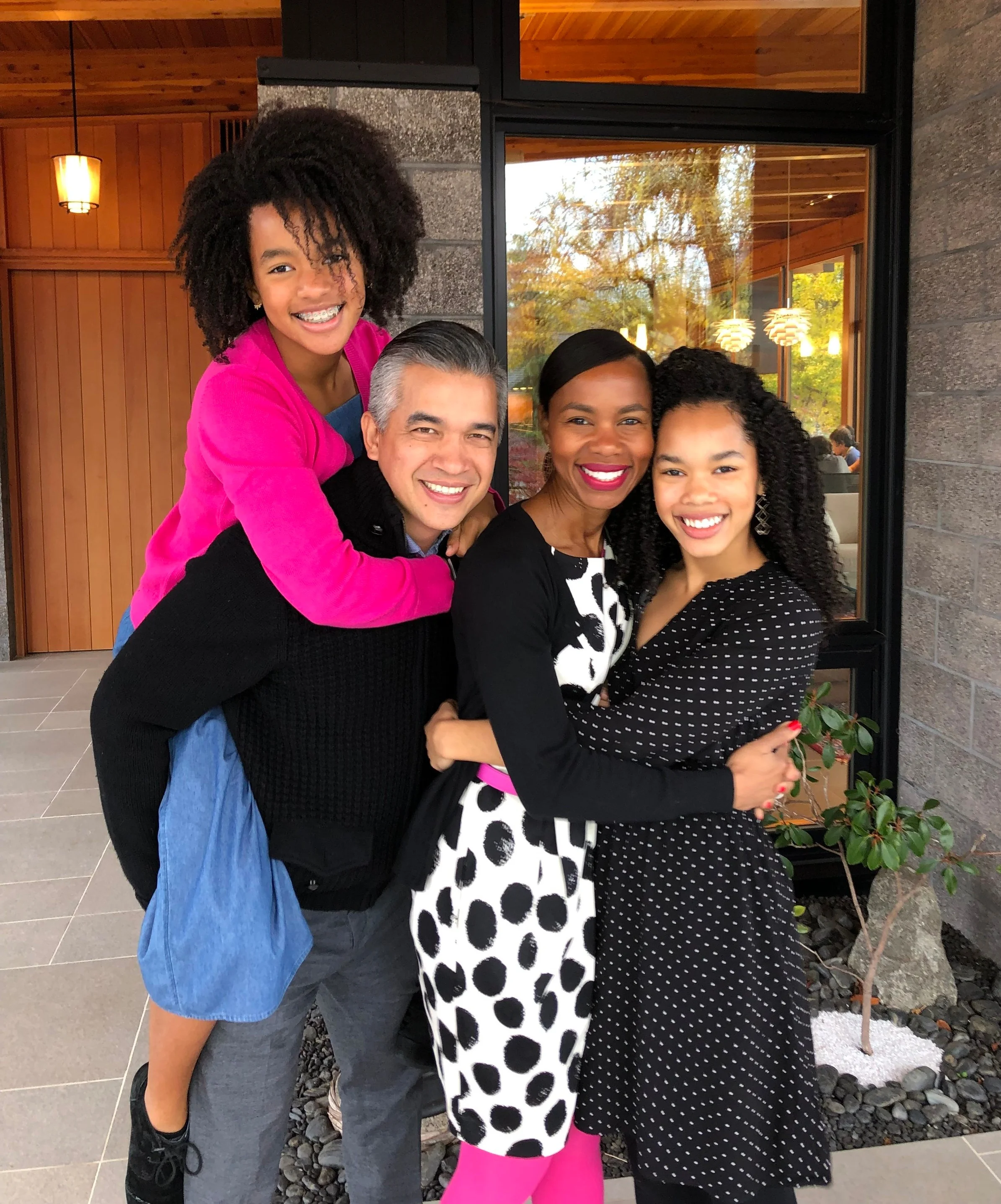 Hanging out with my family