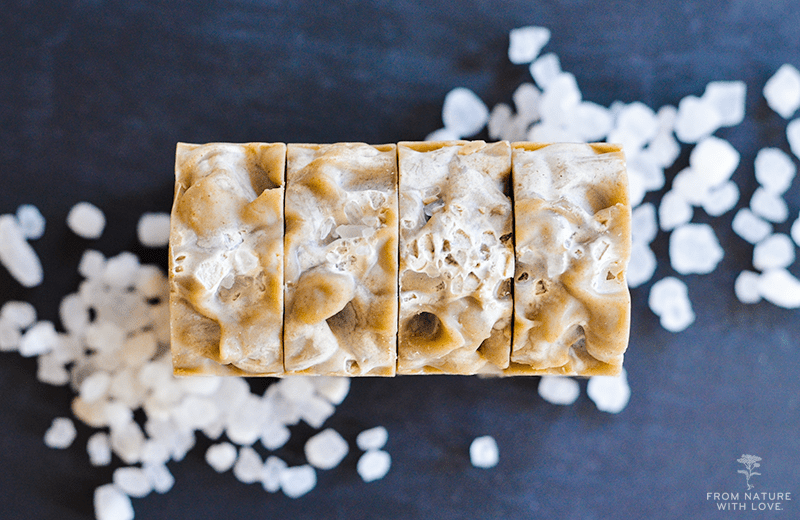 Dead Sea Salt Soap | The Natural Beauty Workshop Styling and photography by Mary Helen Leonard