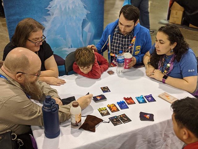 One of the biggest surprises as we&rsquo;ve been running demos of Crystallo at conventions, is that even though it was designed as a solitaire game&mdash; and it does that very well!&mdash; we consistently find groups of 2-5 people all engaged and wo