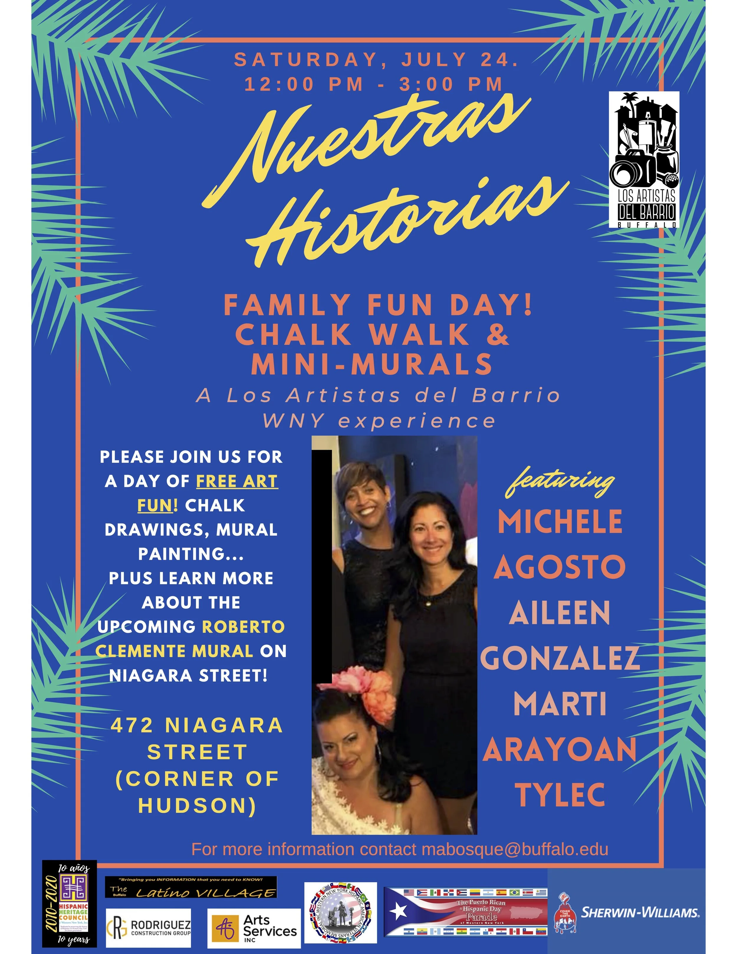 Nuestras Historias: Family Fun Day! Chalk Walk &amp; Mini Murals