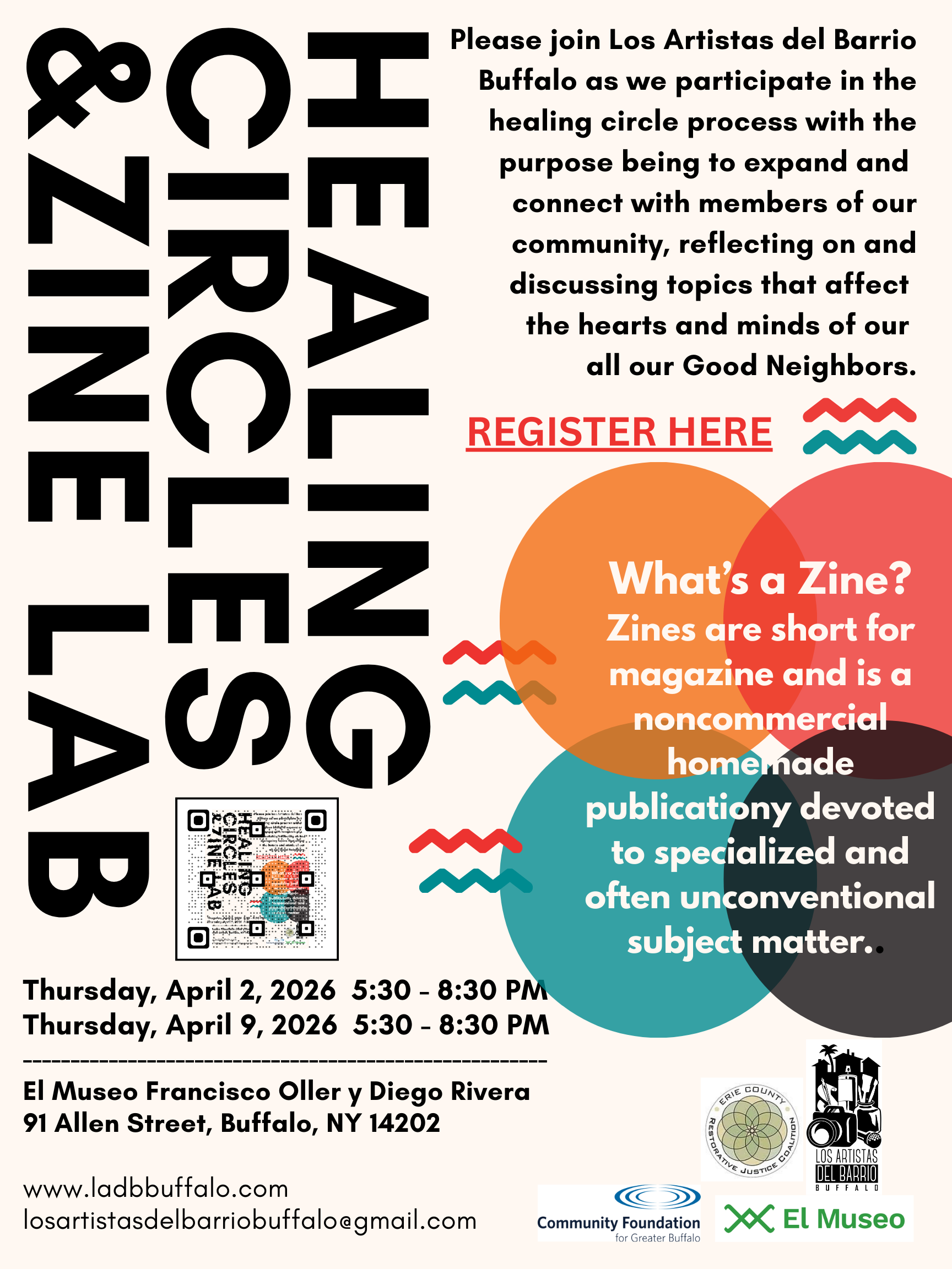 Healing Circles &amp;  Zine Labs (2nd Circle) 