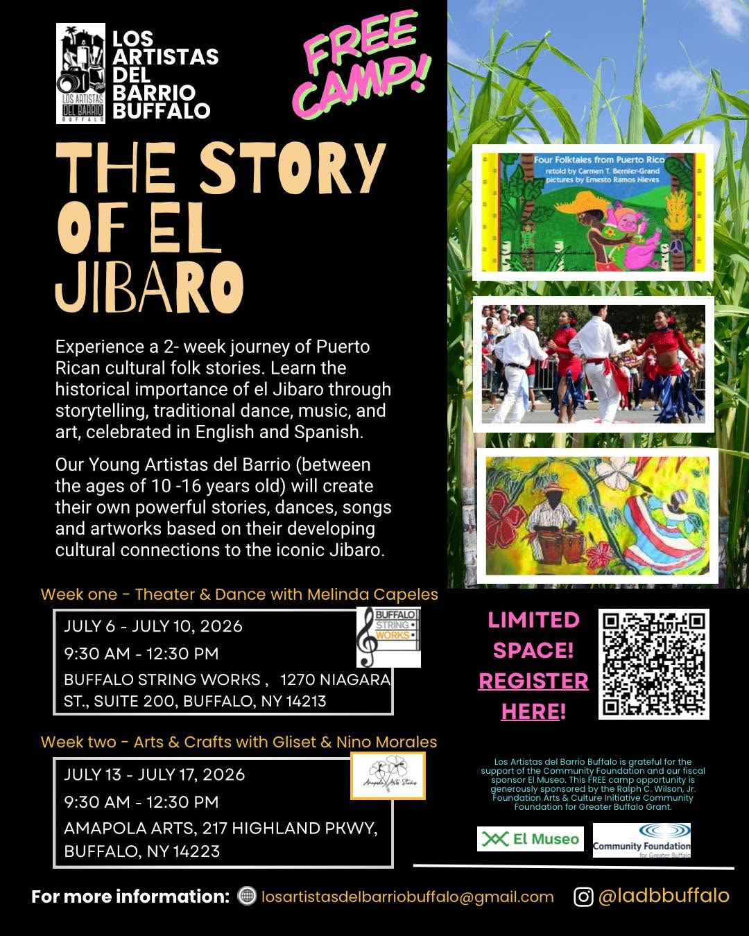 The Story of El Jibaro- A Free Enrichment Summer Day Camp