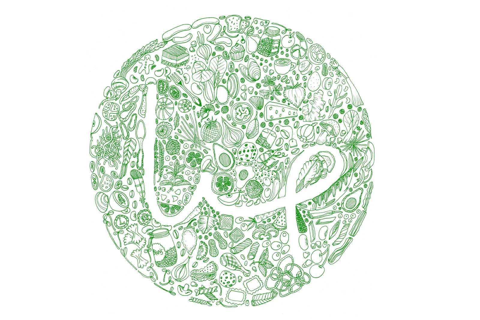 lip cafe logo design
