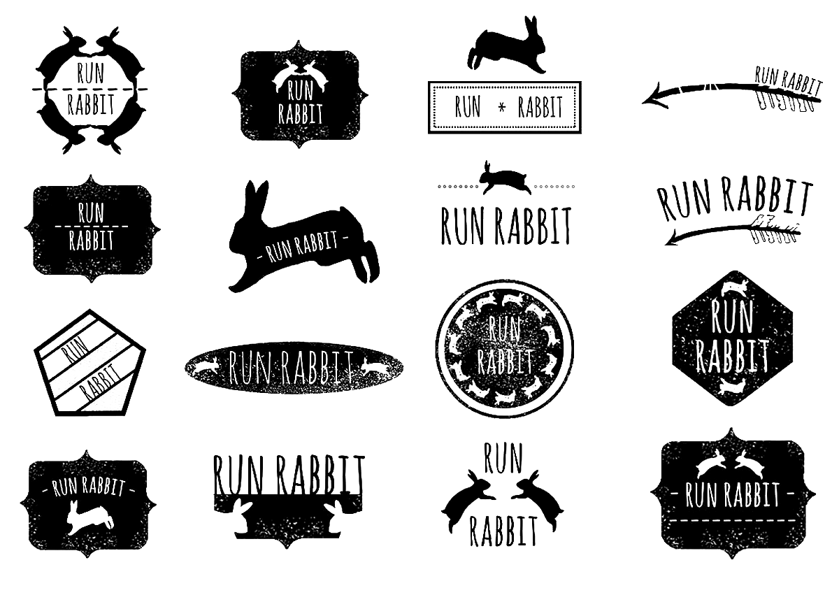 run rabbit run logo designs
