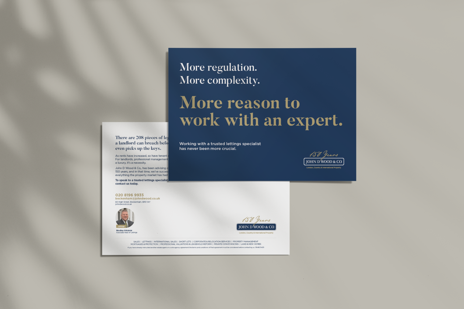 Direct mail canvassing cards 