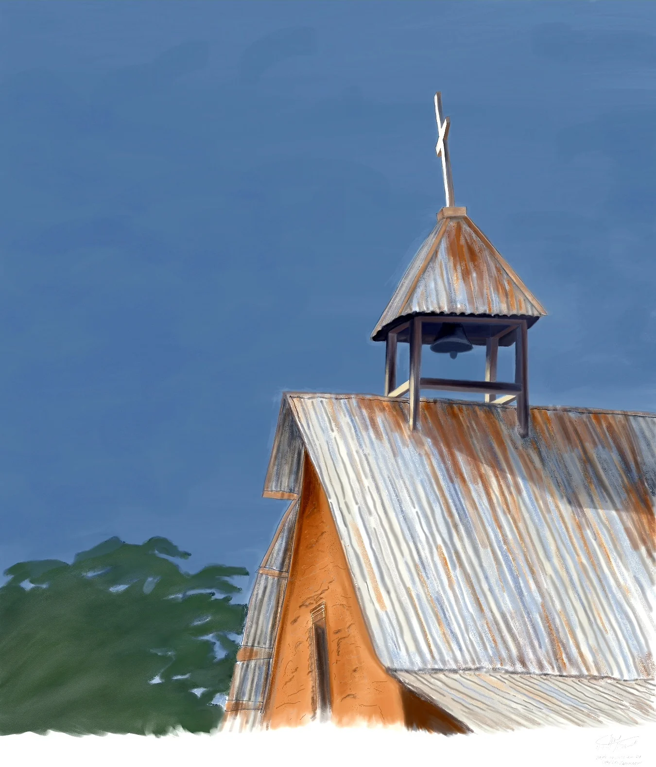 Sketch - based on acrylic by Charles Harrington