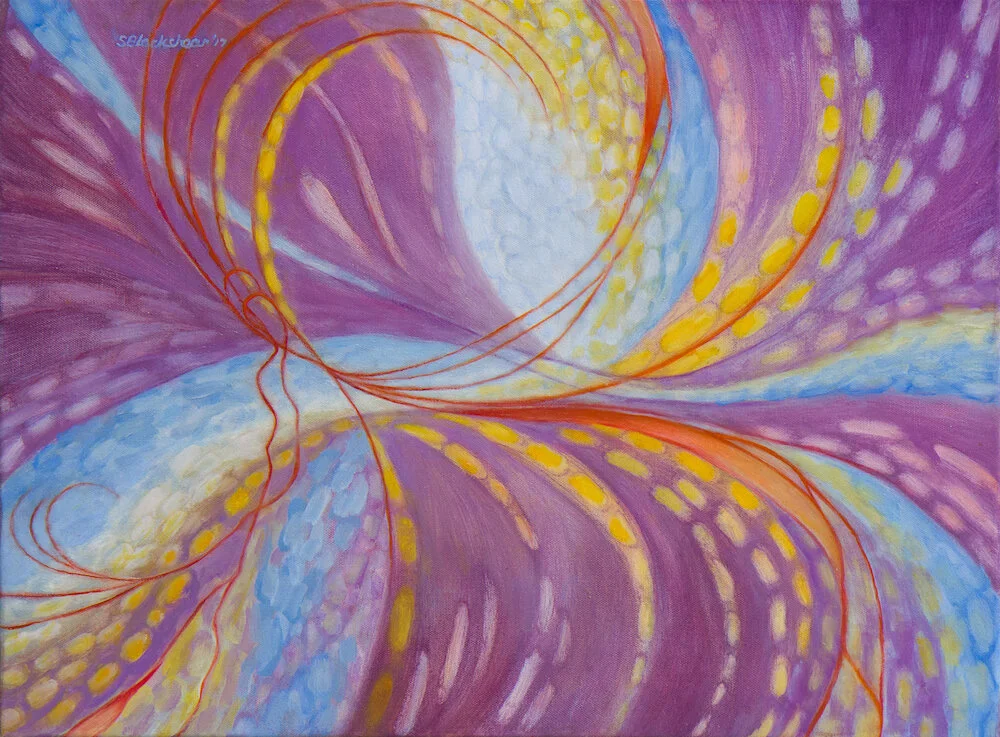 Life spirit, Quail Springs, 2017, 21x27”, framed, oil, $1,600Support Quail Springs!