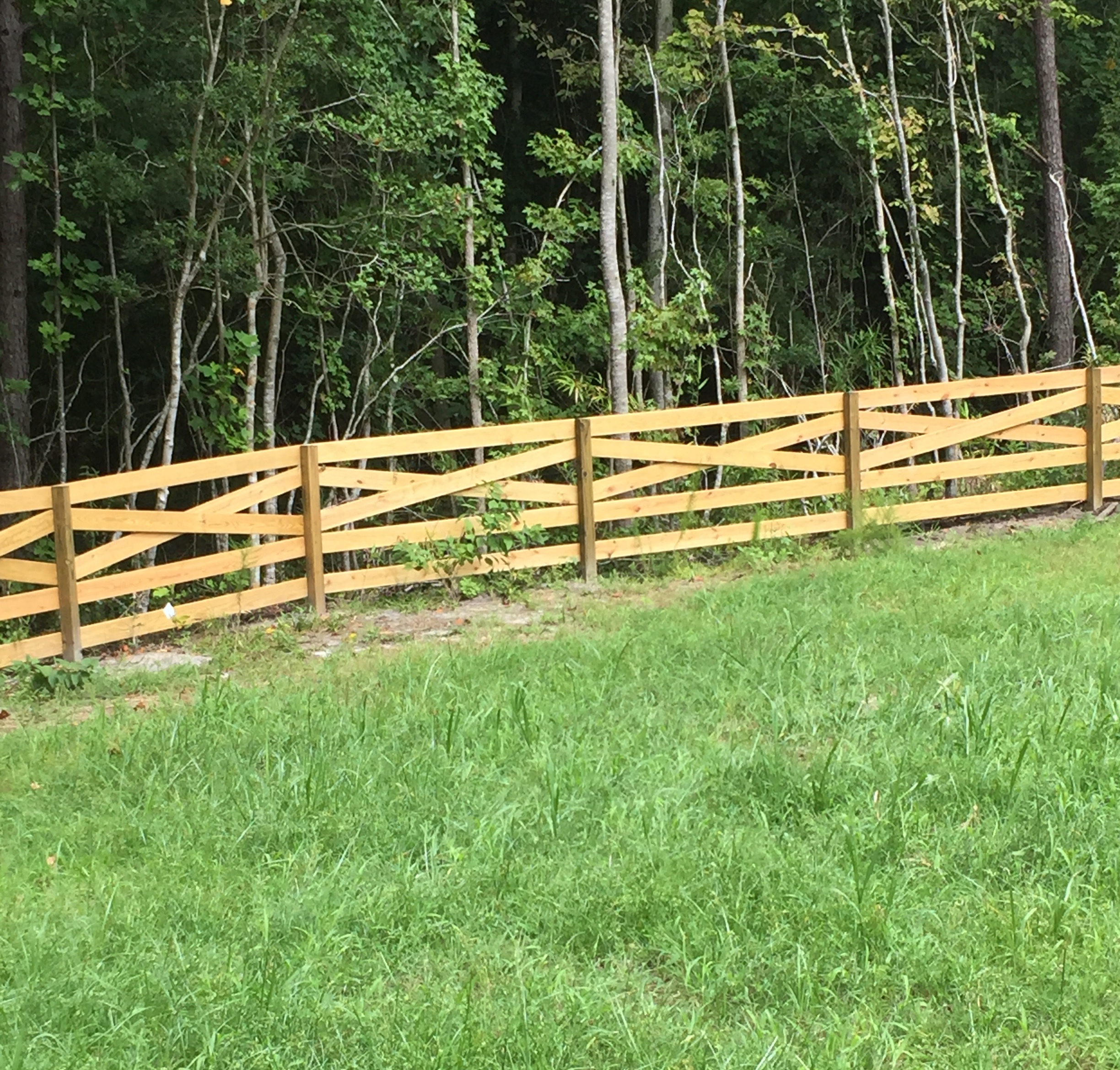 X  Rail Horse Fence