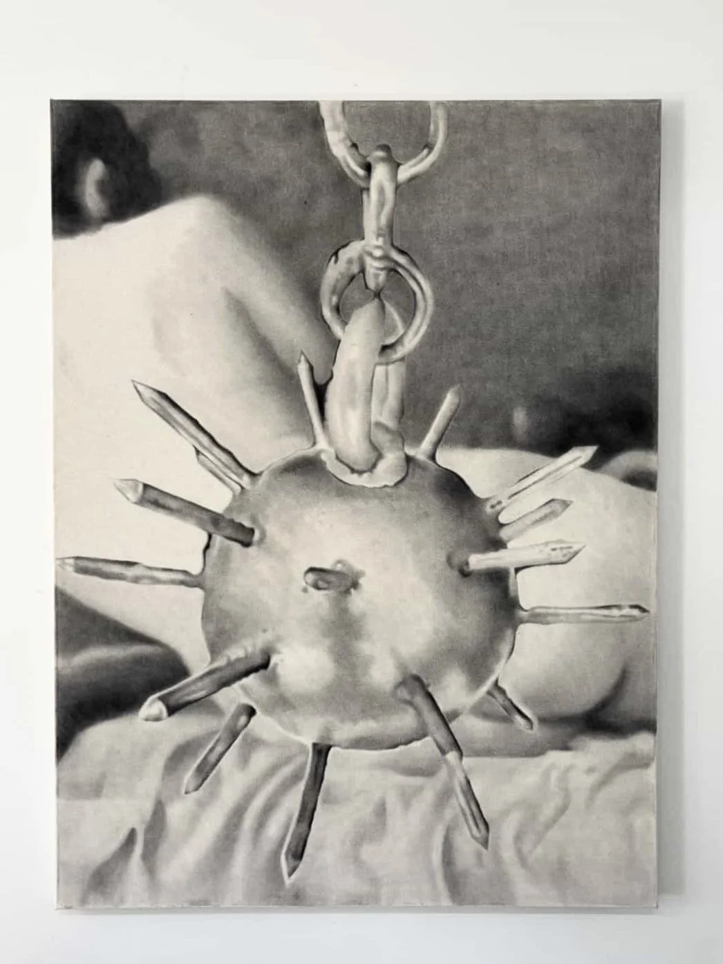 Eli van engelen, untitled, graphite and charcoal on canvas, 91.4 x 121.9cm, 2026, $3450