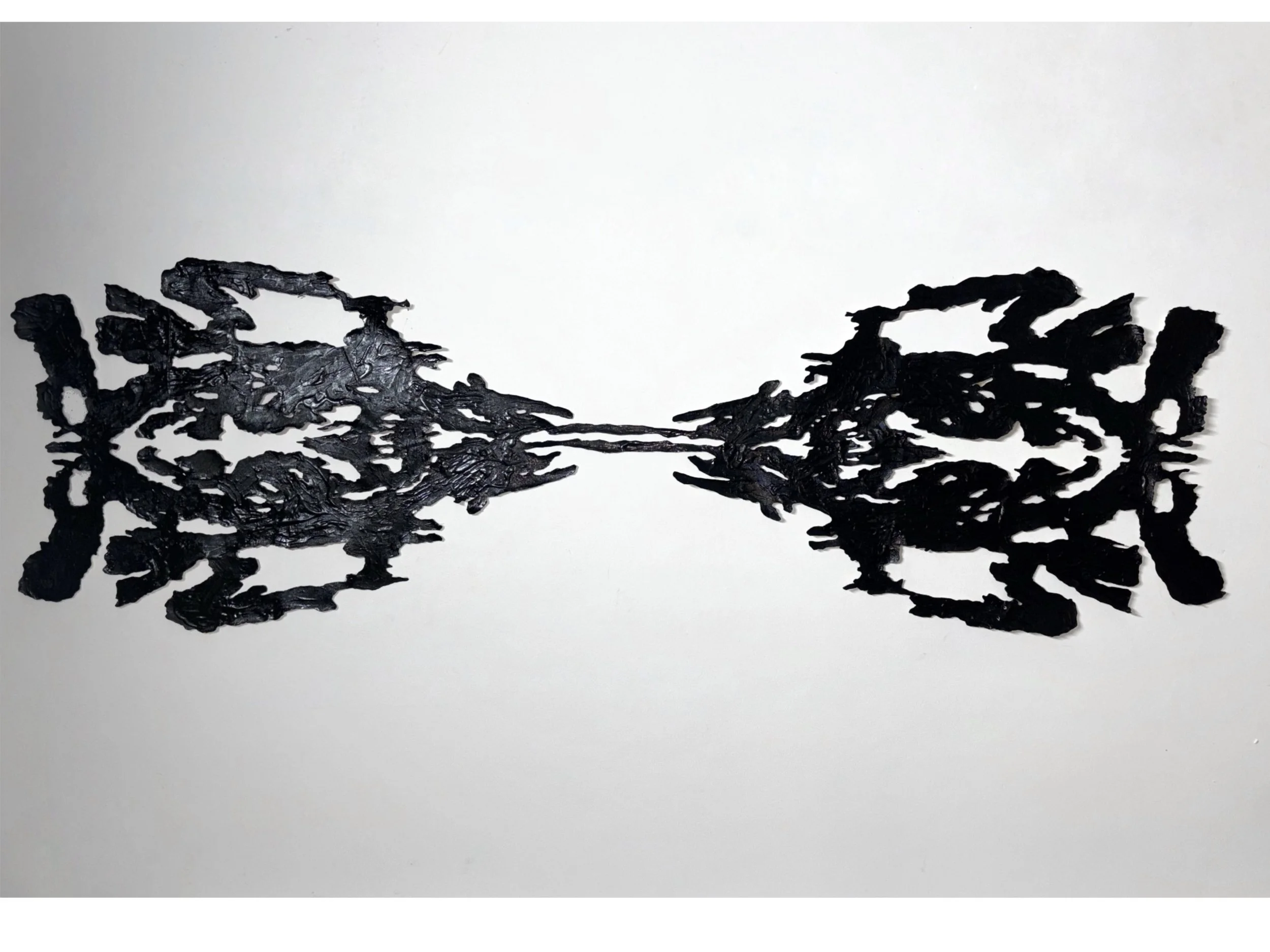 Angel, Pagbabagong-anyo, canvas, bitumen rubber,acrylic,textiles, 160cm x 50cm, 2026, $1200