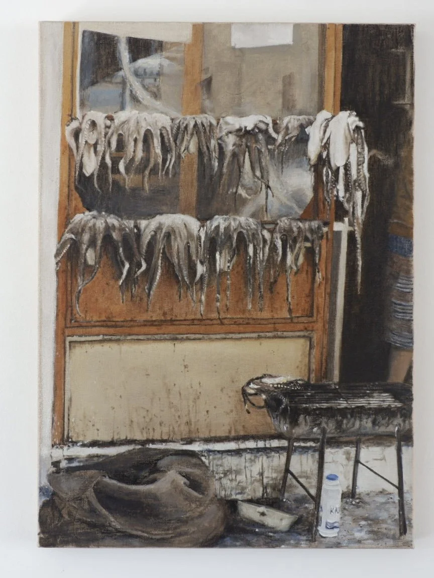 Grace Mitchell, Painting of Squid