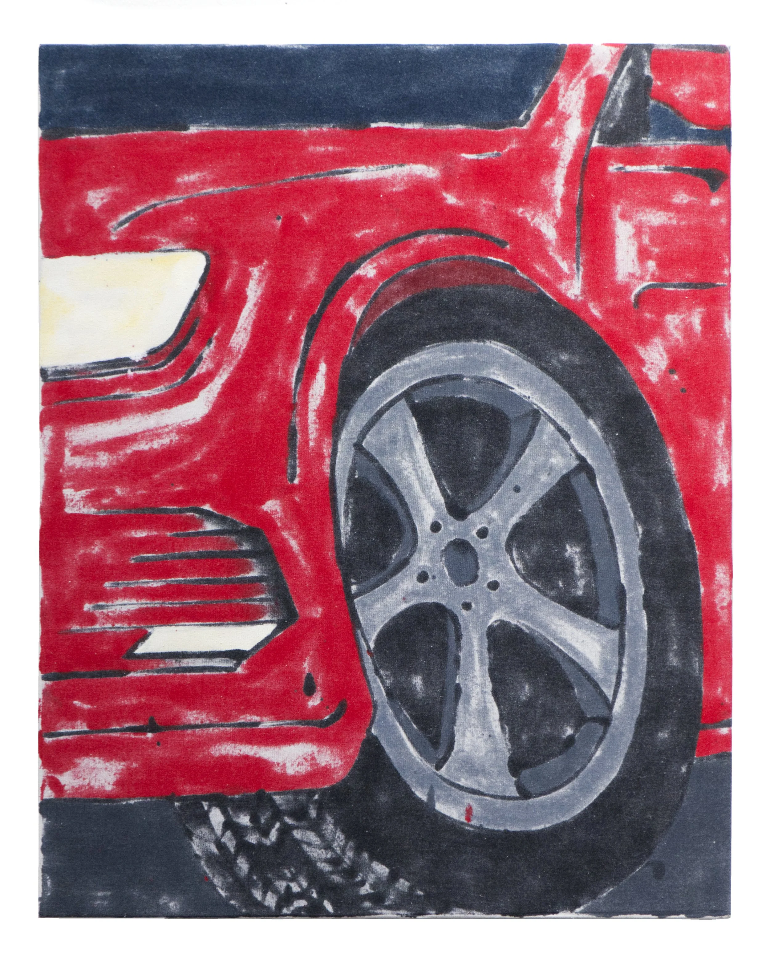 Red Commodore With Cobalt