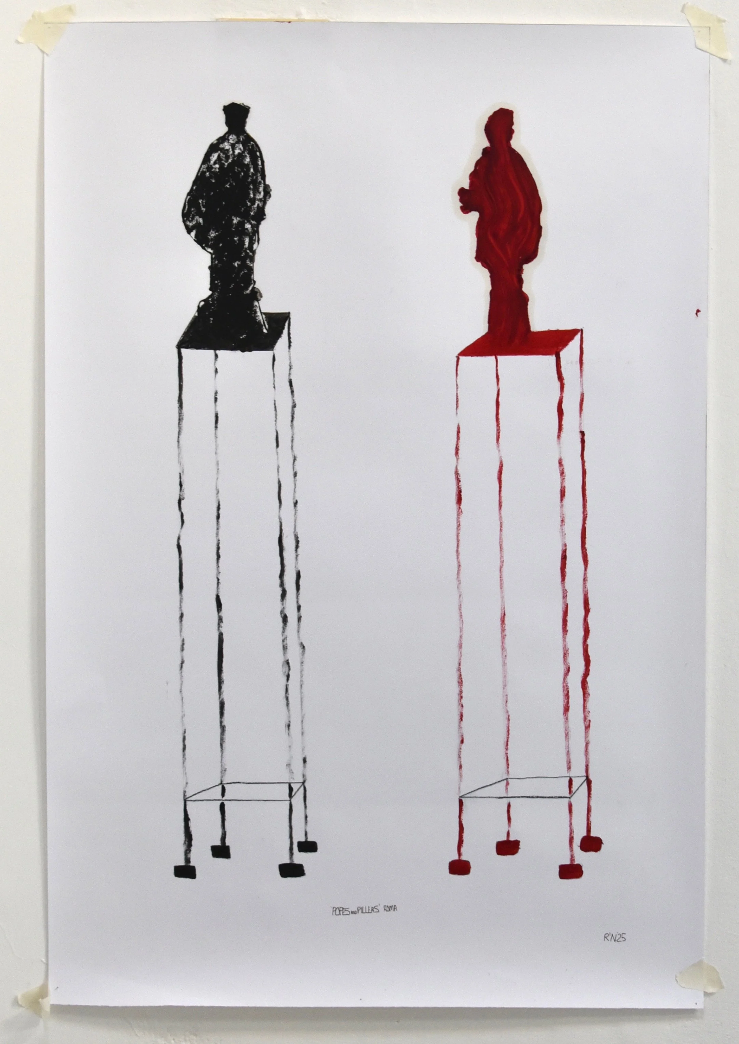 Popes on Four Pillars