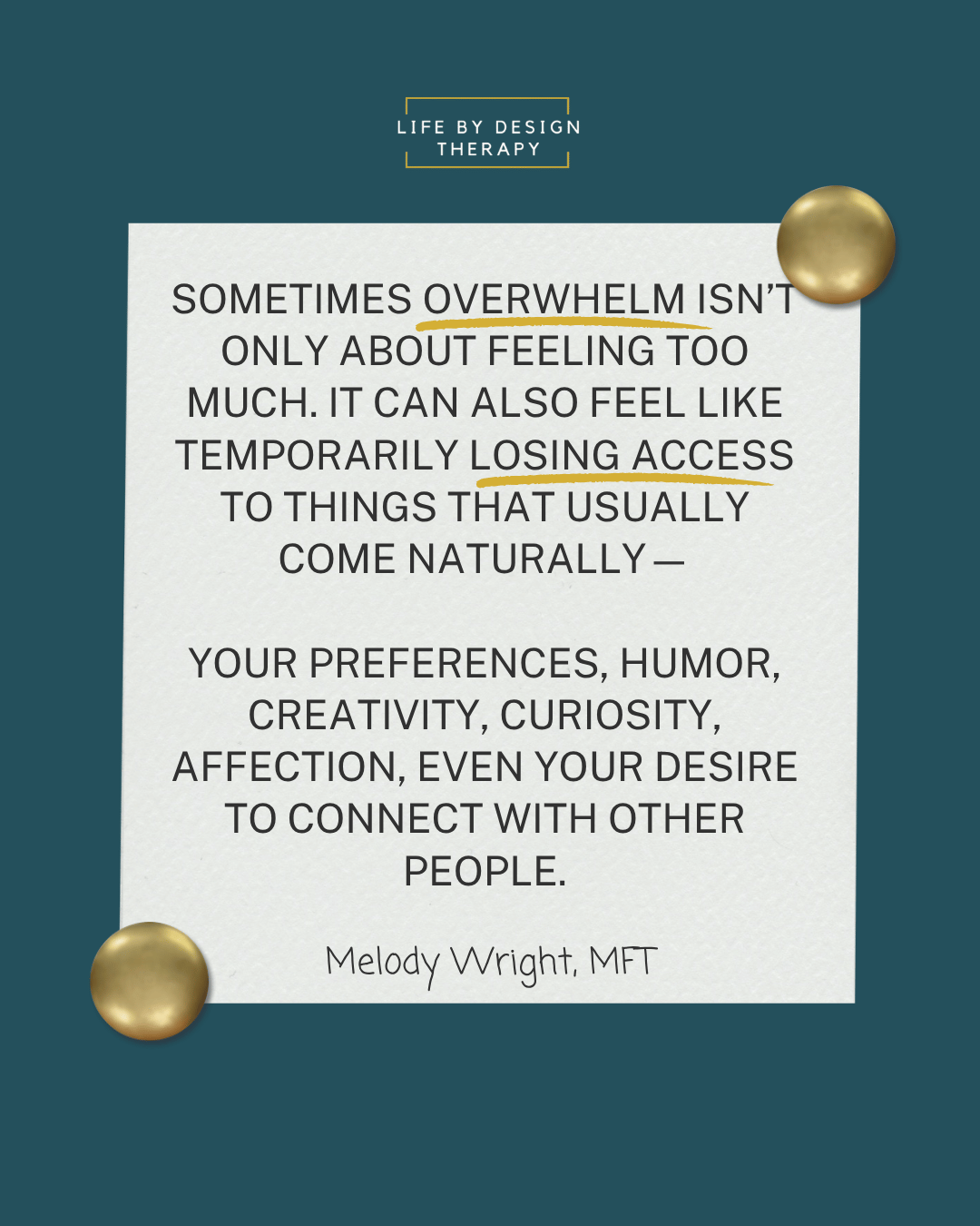 Overwhelm Therapy in Berkeley California