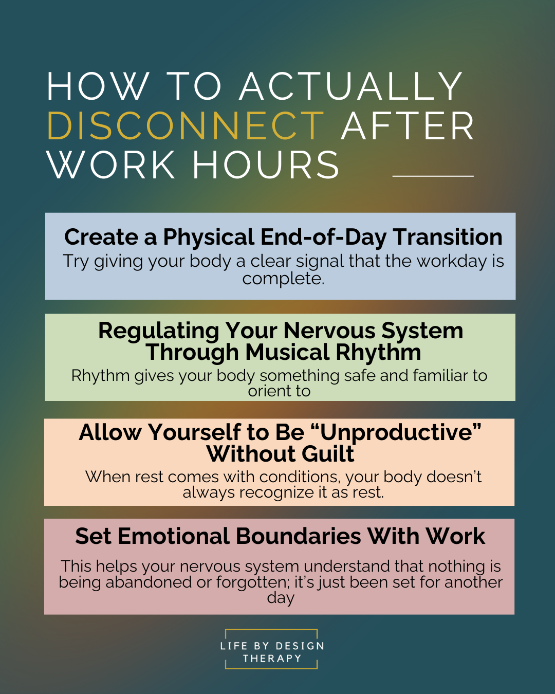 Work Life Balance Therapy in Berkeley, California