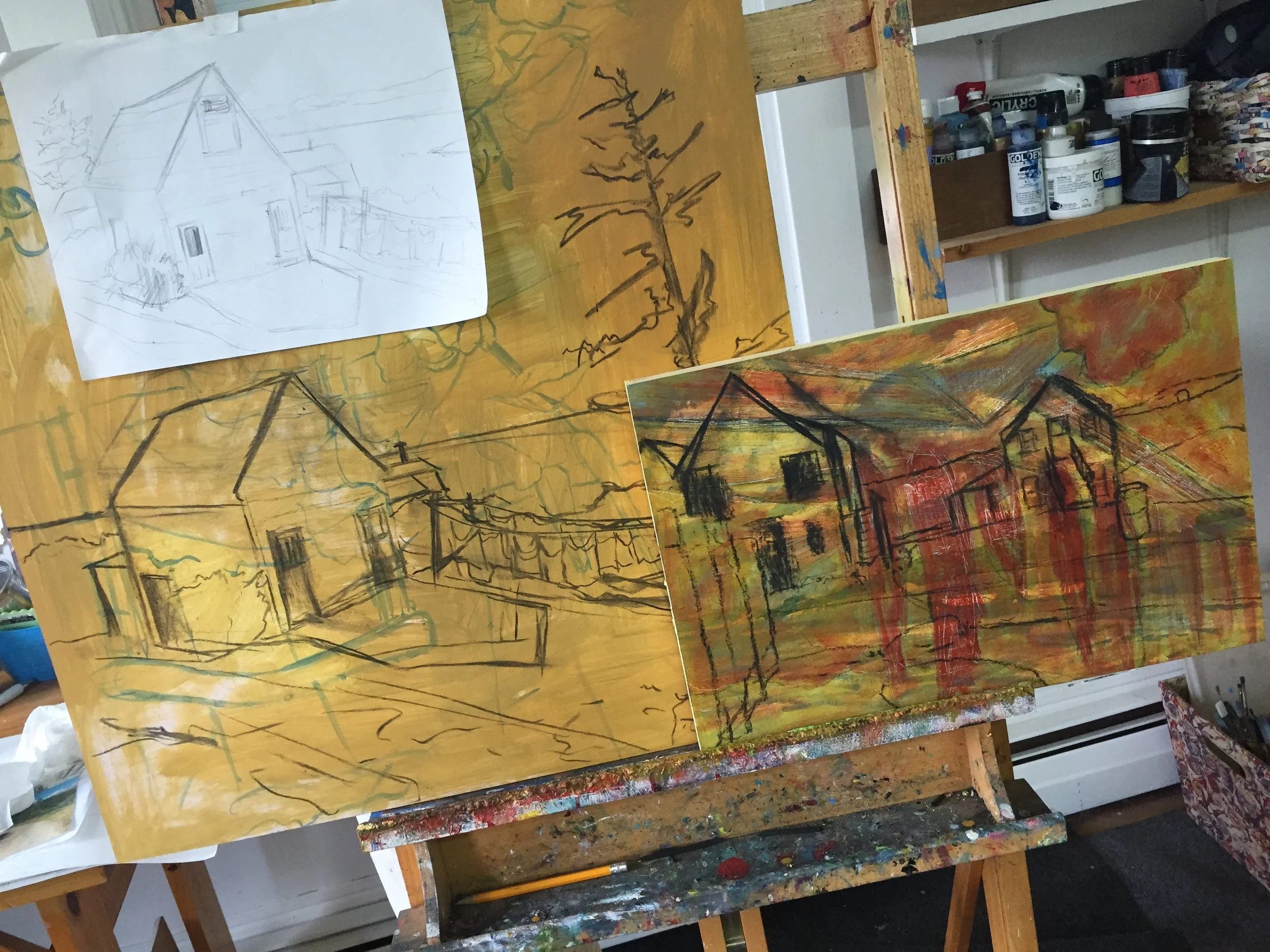 Sketch for Monhegan House