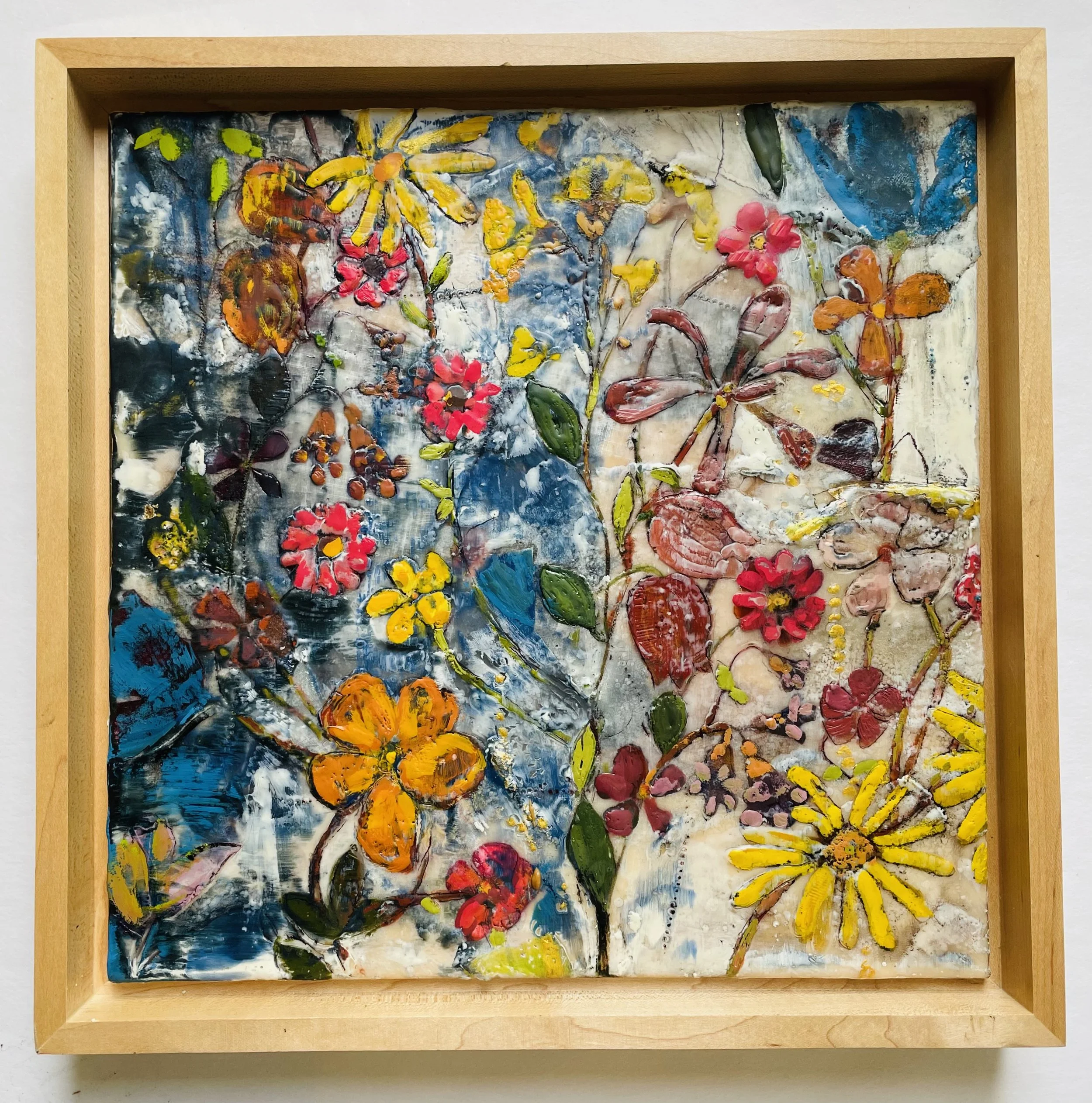 Orange Flower Dance with Blue